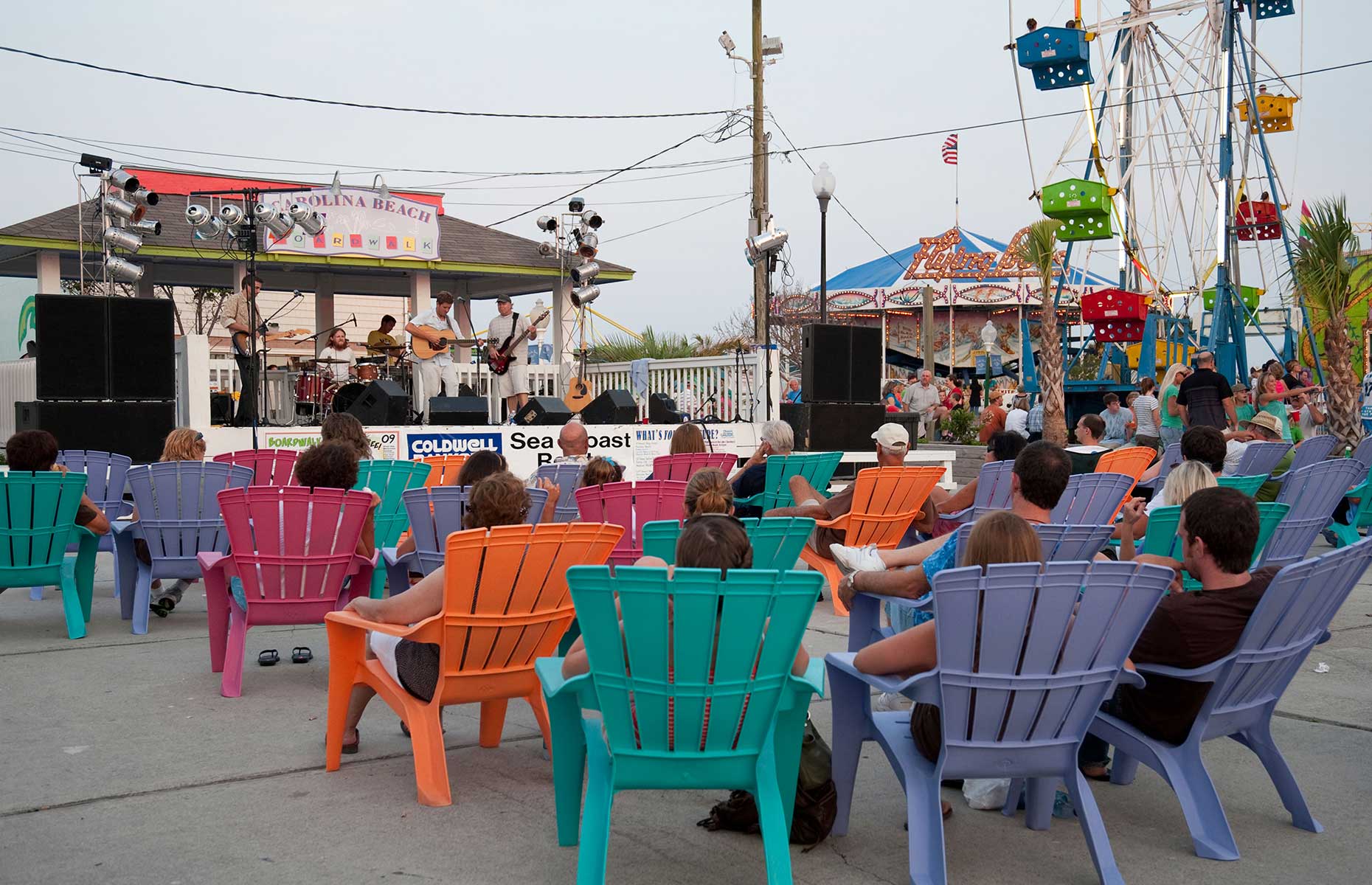 Carolina Beach boardwalk, NC (Image: Connection One / Alamy Stock Photo)