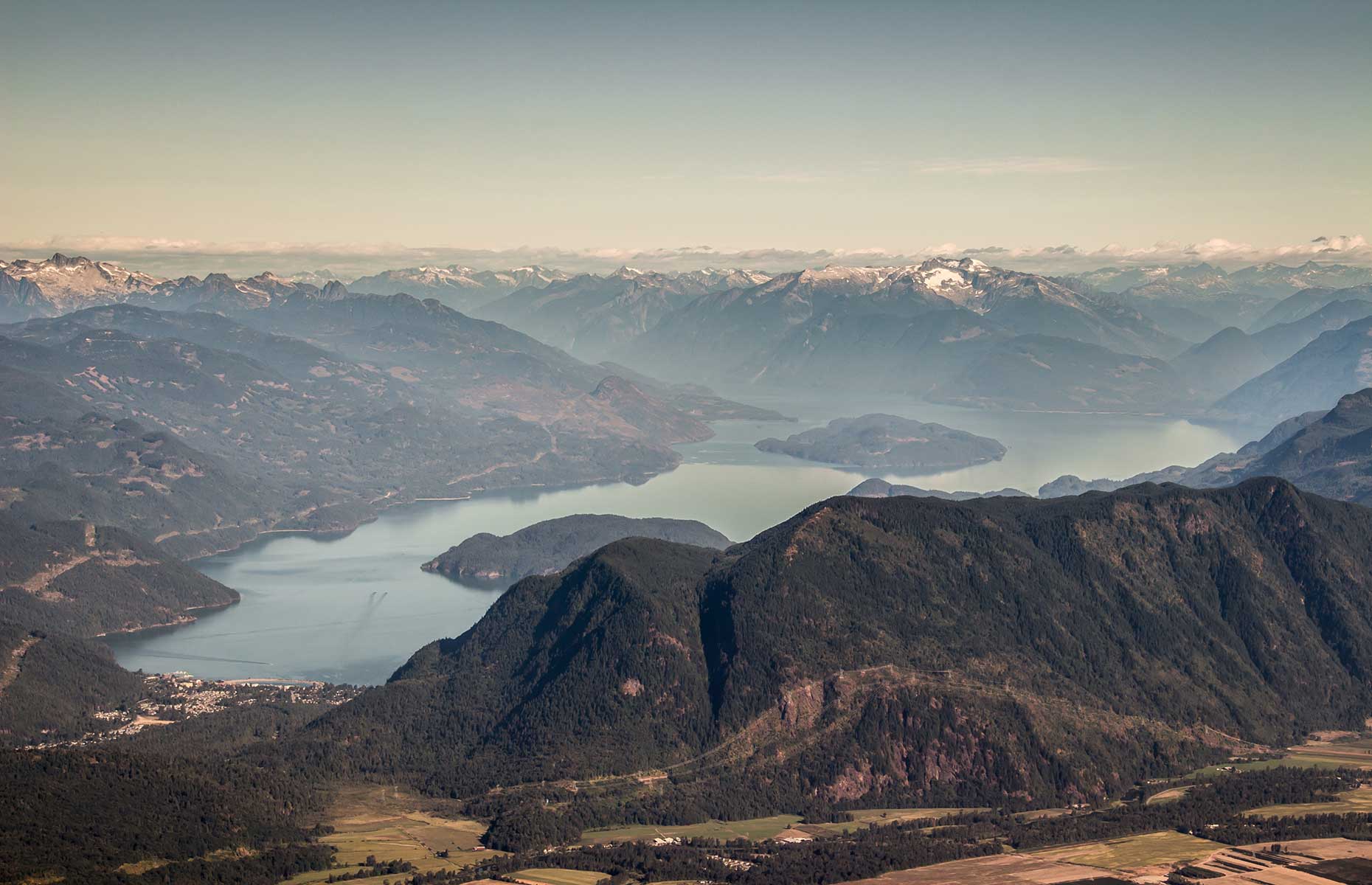 Aerial view of Harrison Hot Springs (Image: Tom Zahnas/Shutterstock)