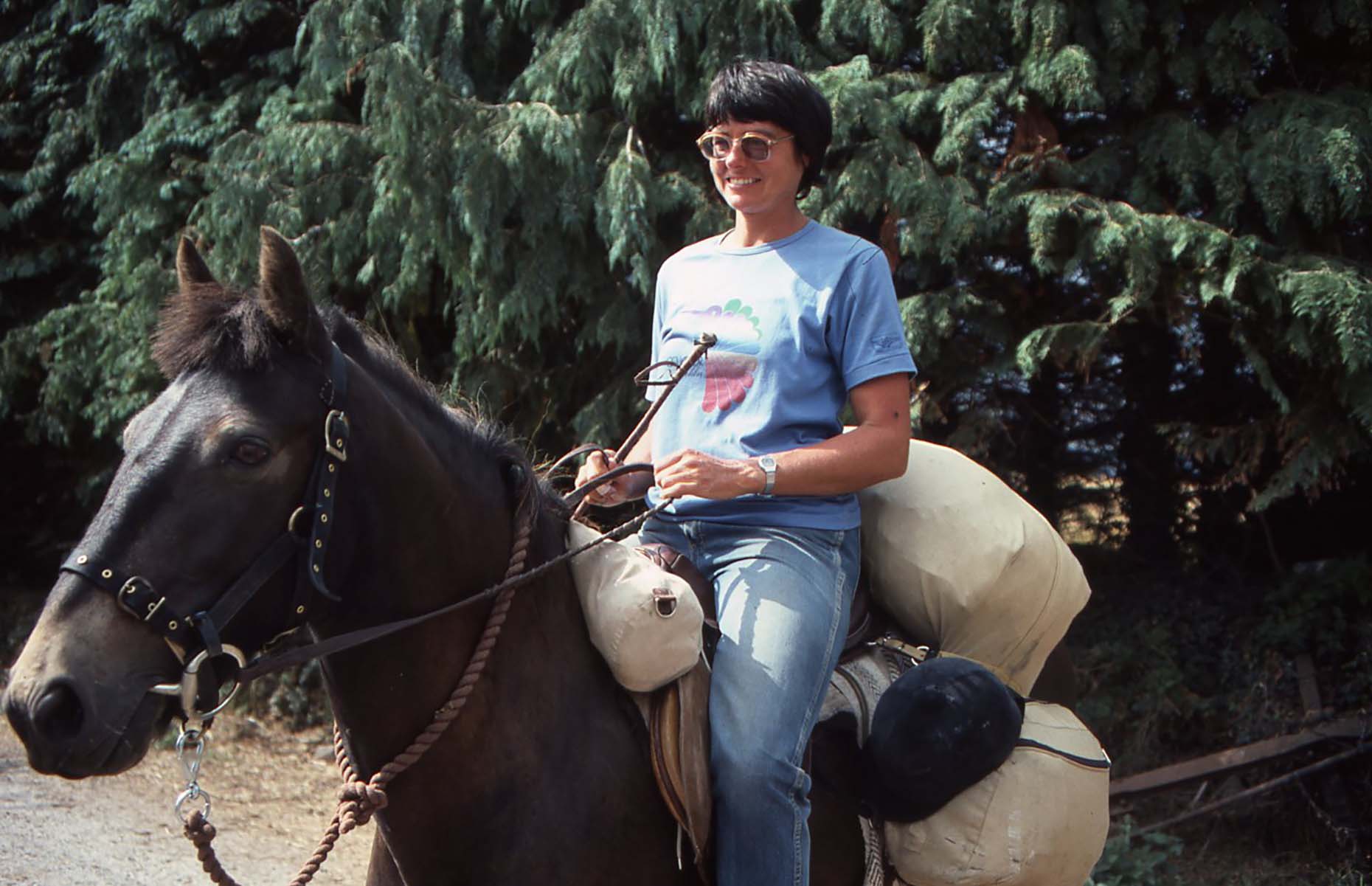 Peggy and Hilary in Ireland in 1984