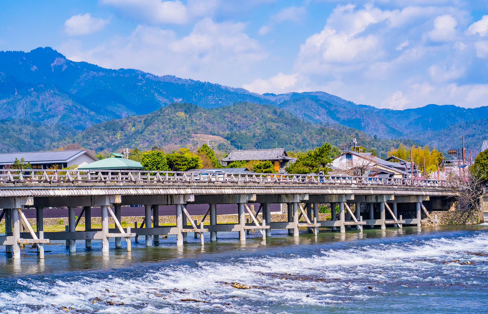 Togetsu-kyo Bridge, Kyoto, Japan. (Image: Takuya Kanzaki/Shutterstock)