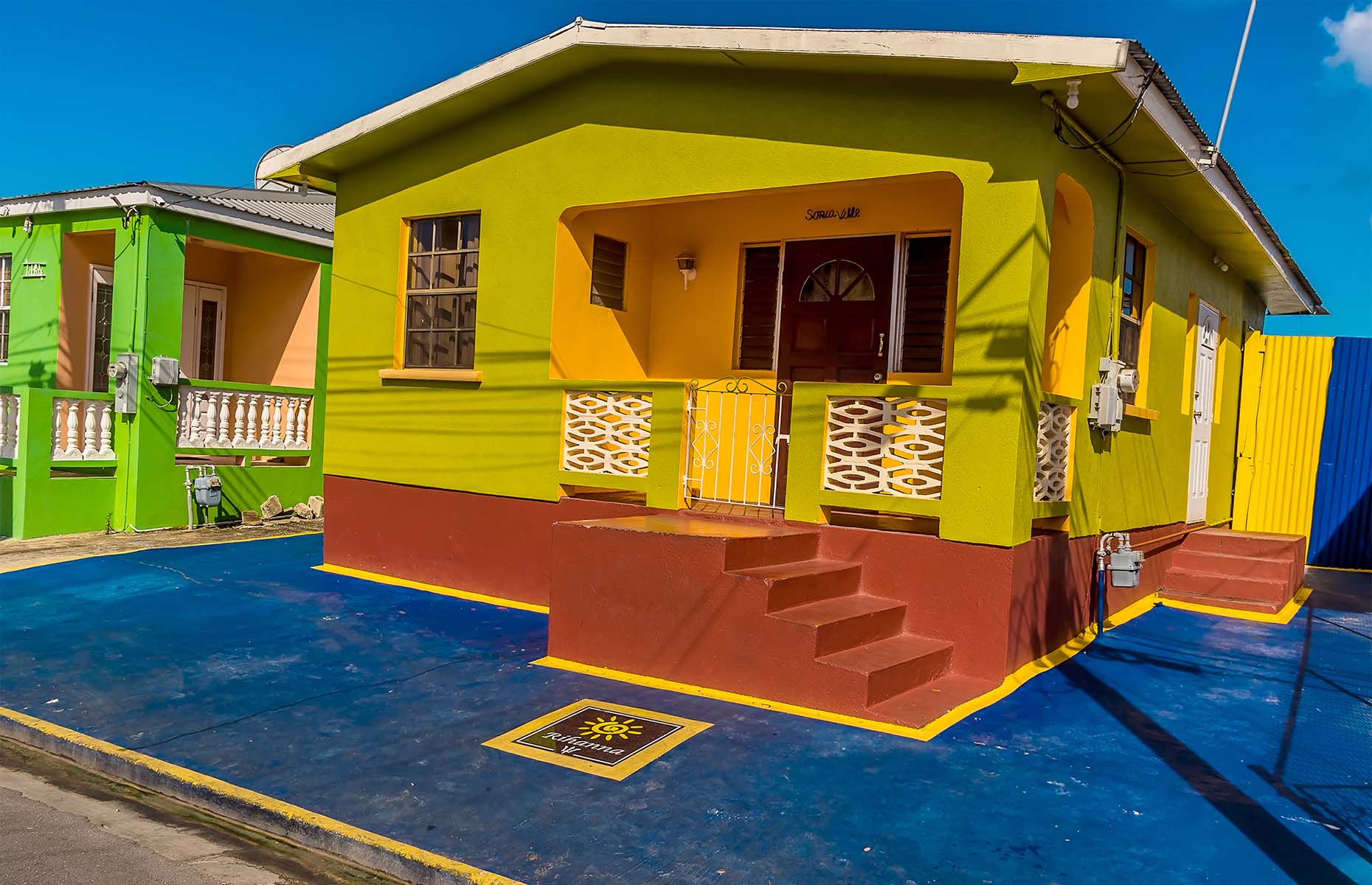 Rihanna's childhood home, Bridgetown, Barbados. (Image: Nicola Pulham/Shutterstock)