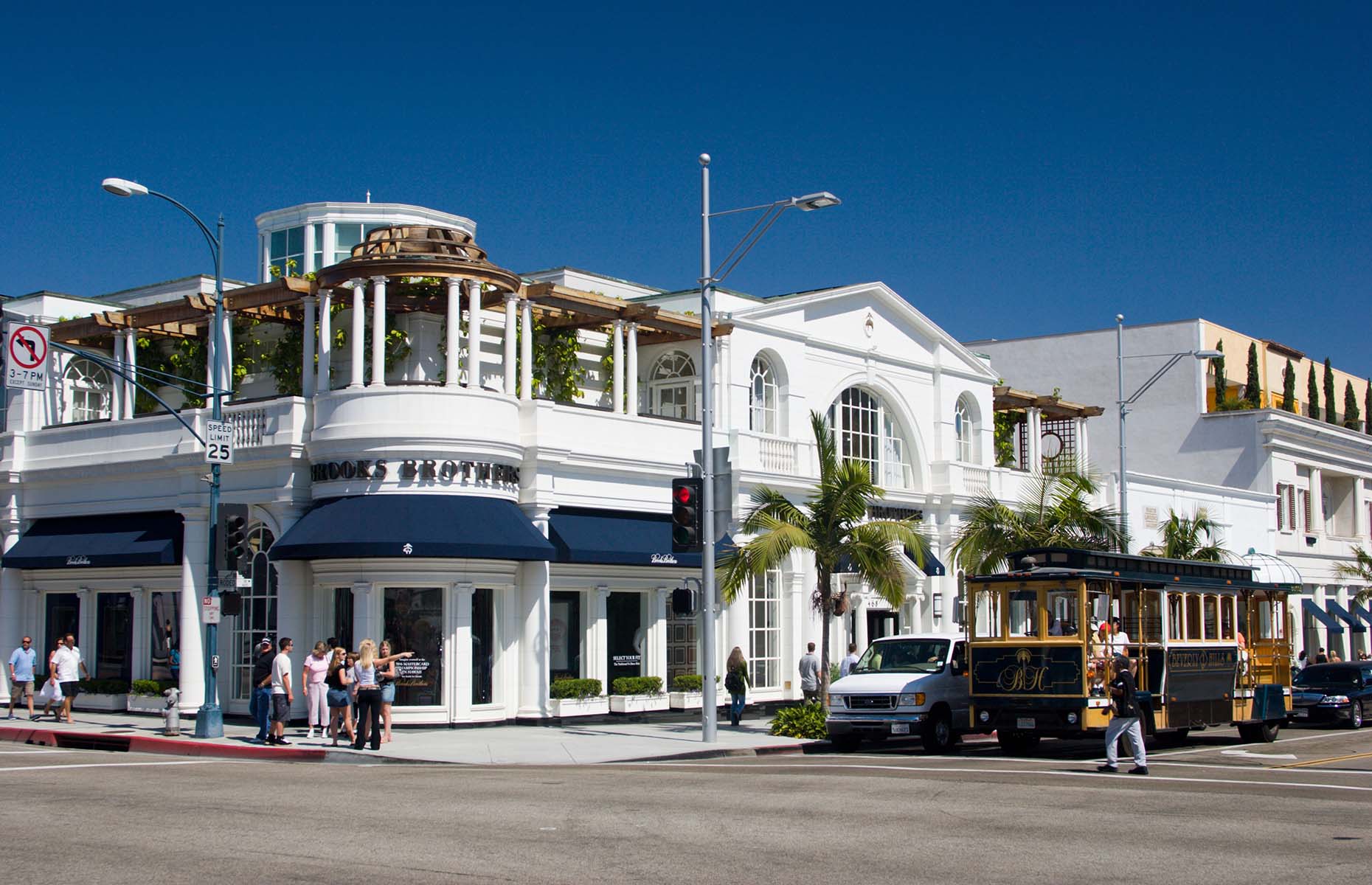 Beverly Hills trolley car (Image: LE Robshaw/Alamy Stock Photo)