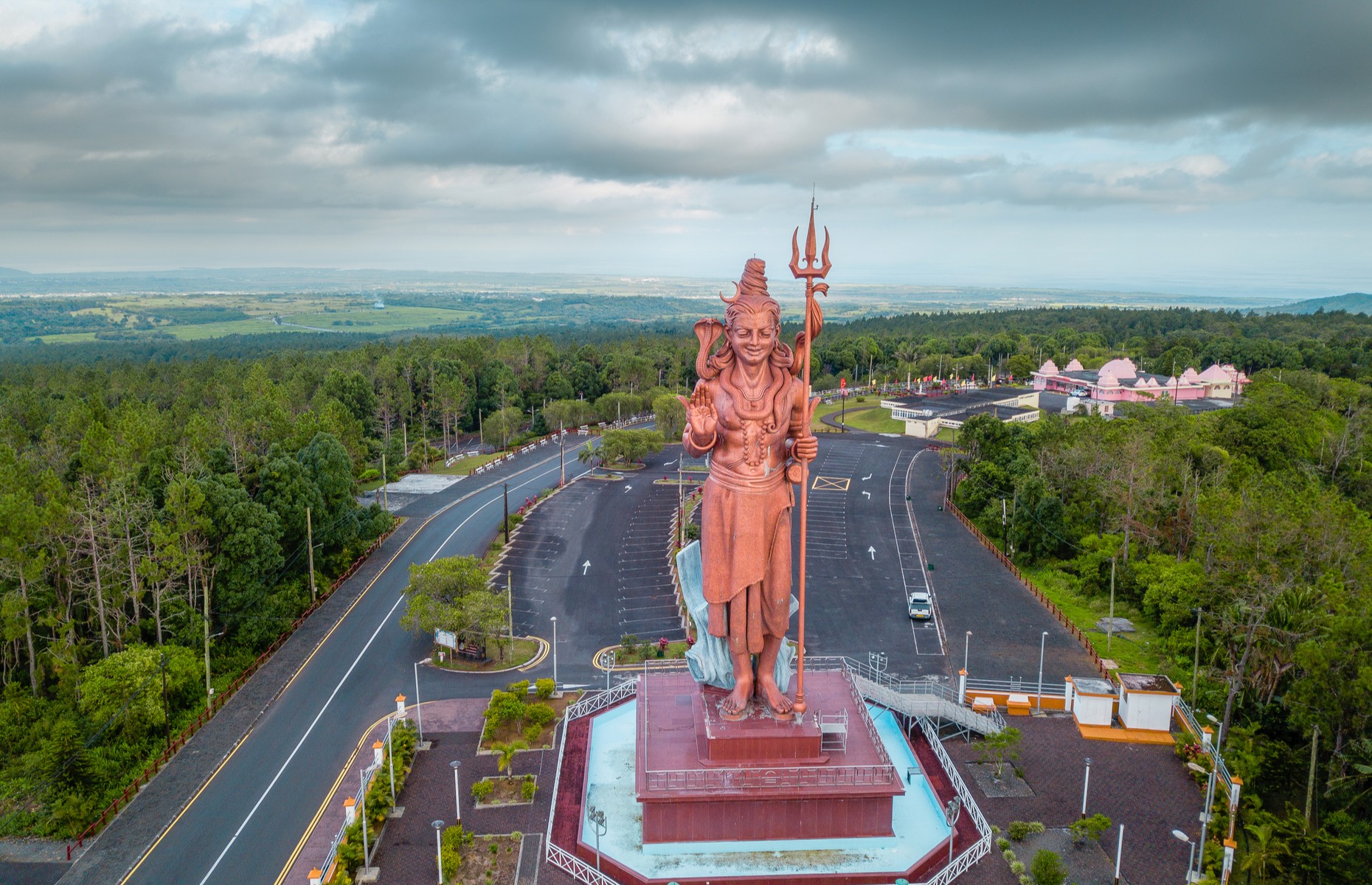 The huge Shiva statue at Grand Bassin, Mauritius. Image: Shutterstock/TB Photography