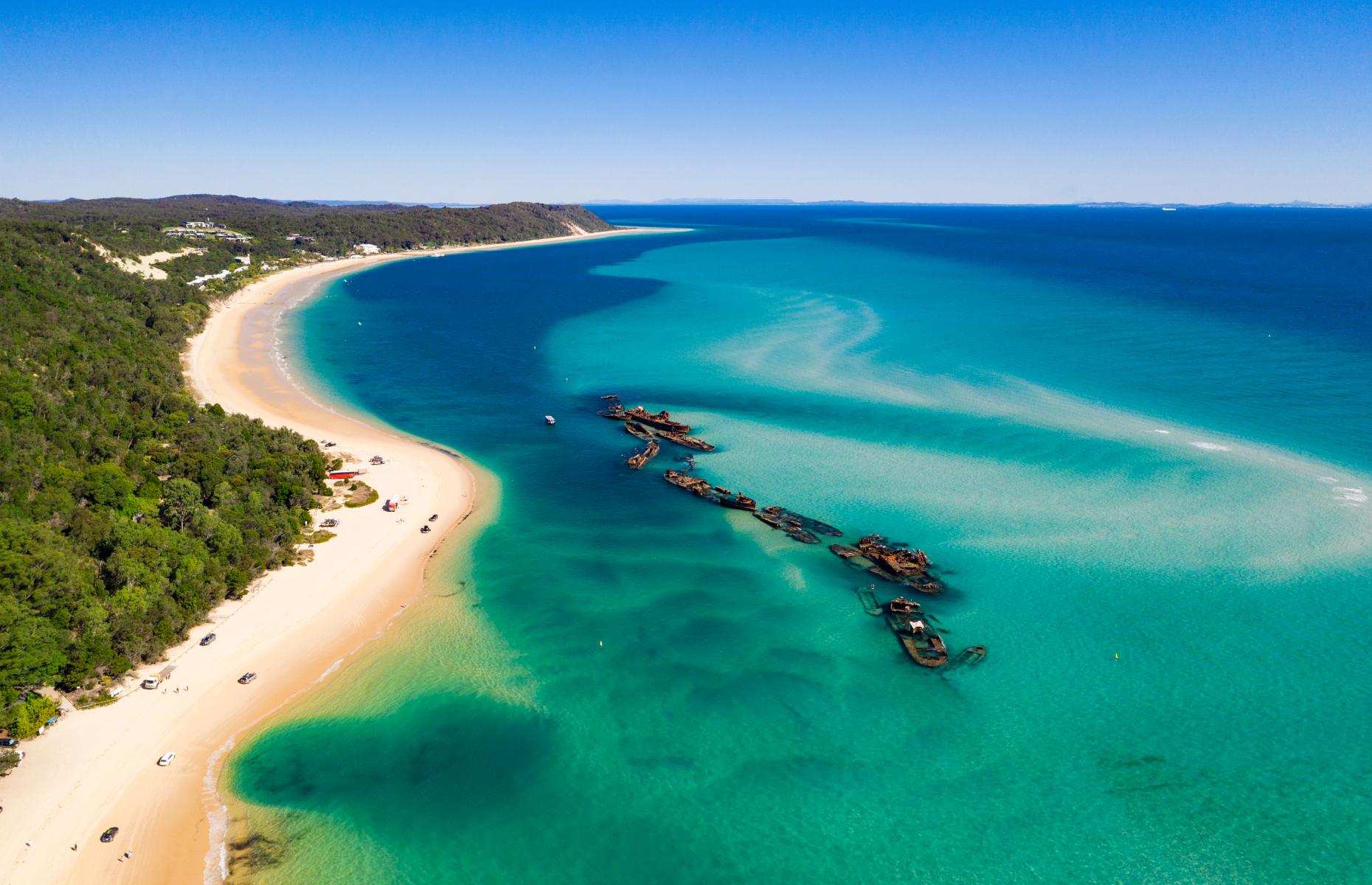 Moreton Island, Queensland (Image: Shutterstock/zstock)