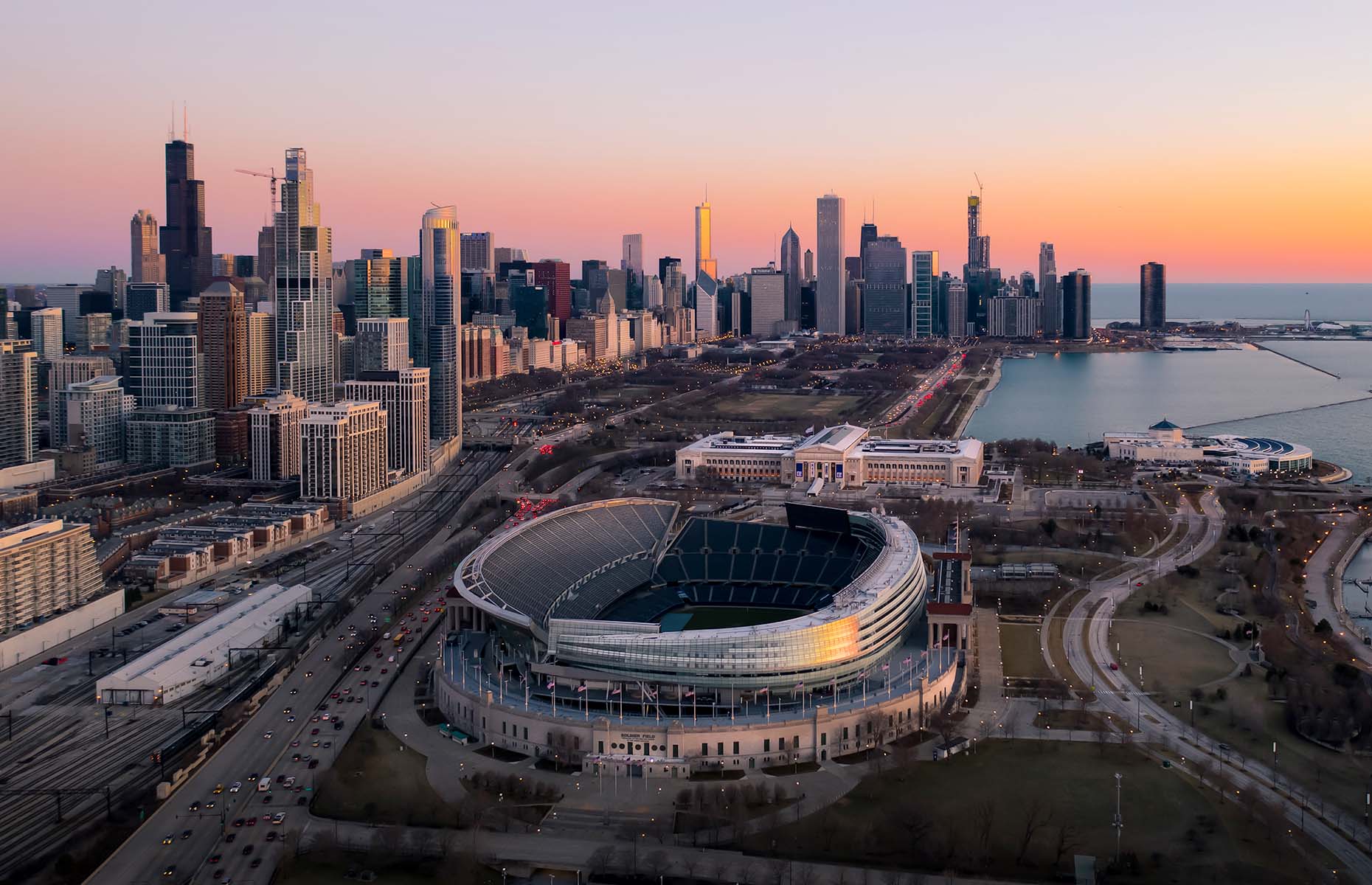 Soldiers Field, Chicago. (Image: John Lupu/Shutterstock)