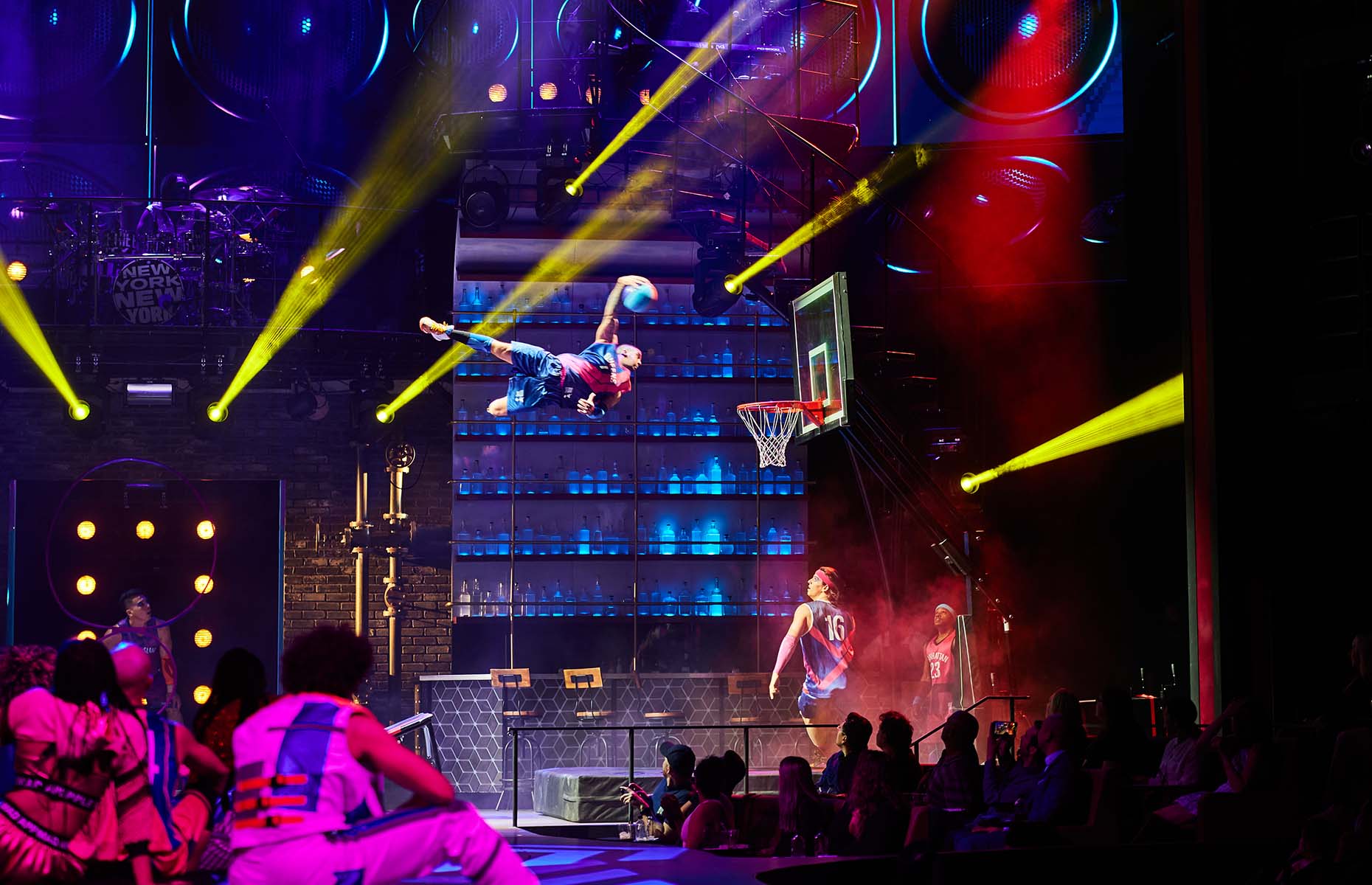 Basketball at Mad Apple, new Cirque du Soleil show (Image: Courtesy of Cirque du Soleil)