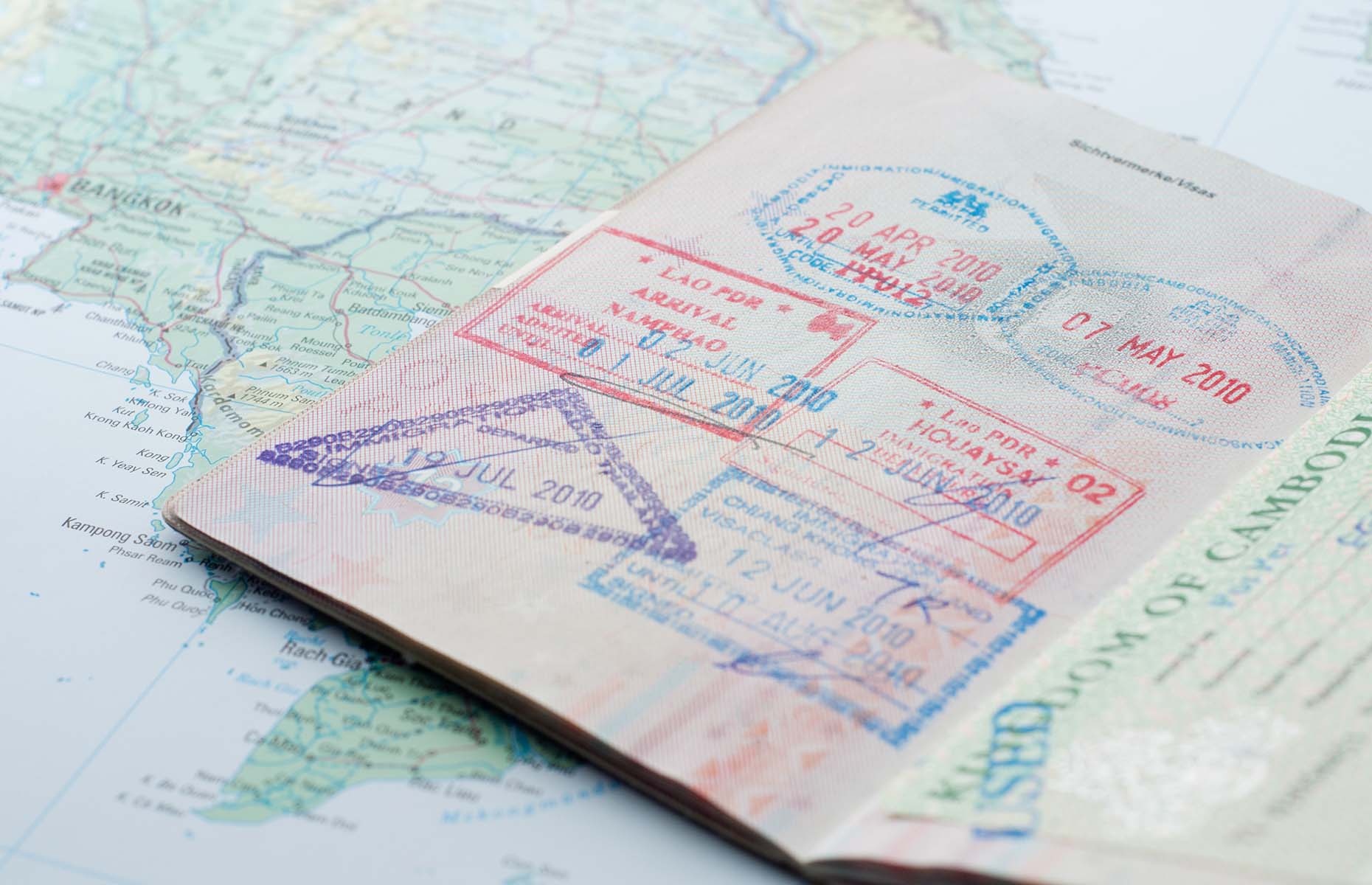 Passport stamps (Image: nodrama_llama/Shutterstock)