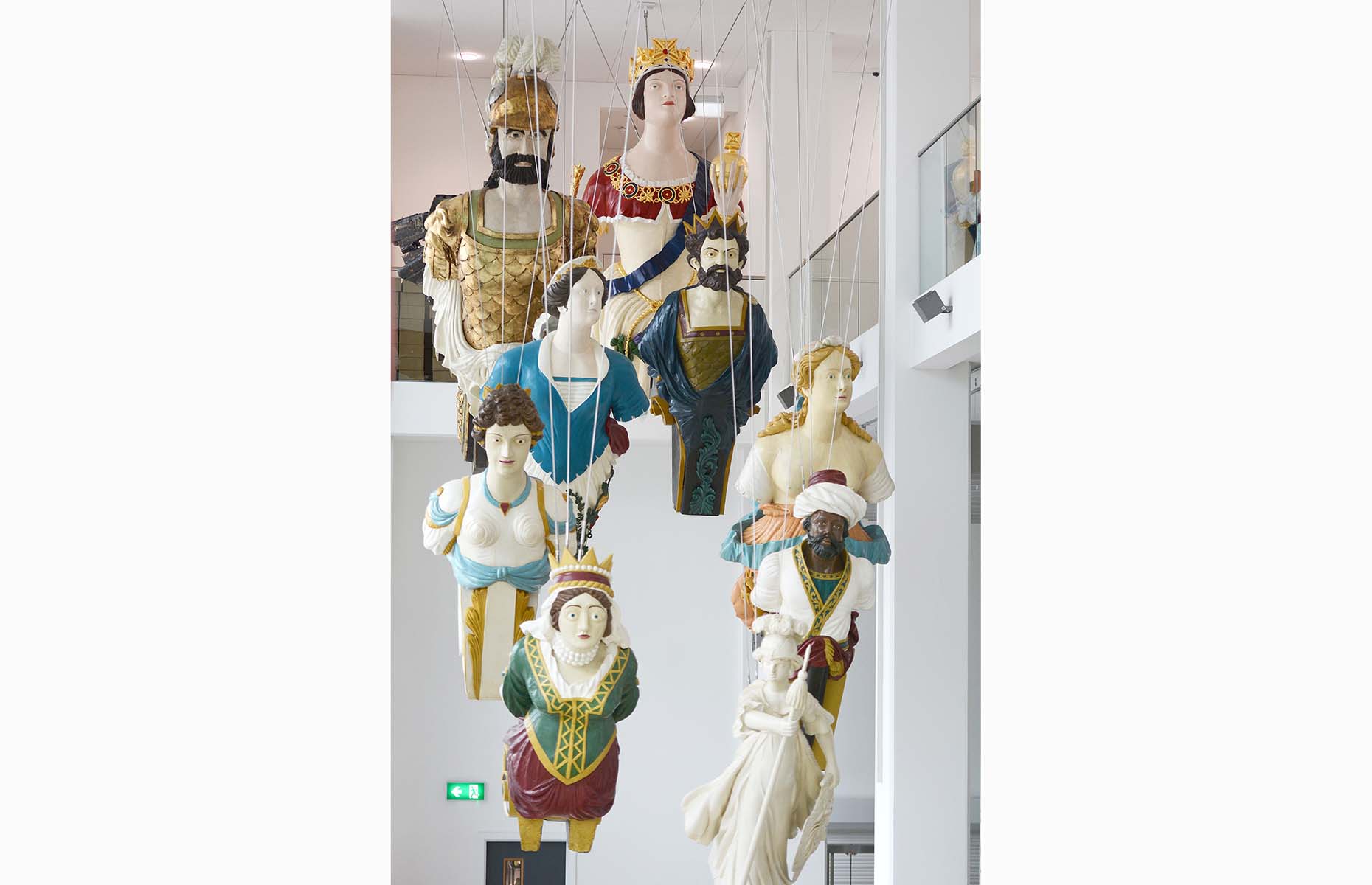 Figureheads at The Box in Plymouth (Image: Wayne PerryVisit Plymouth)