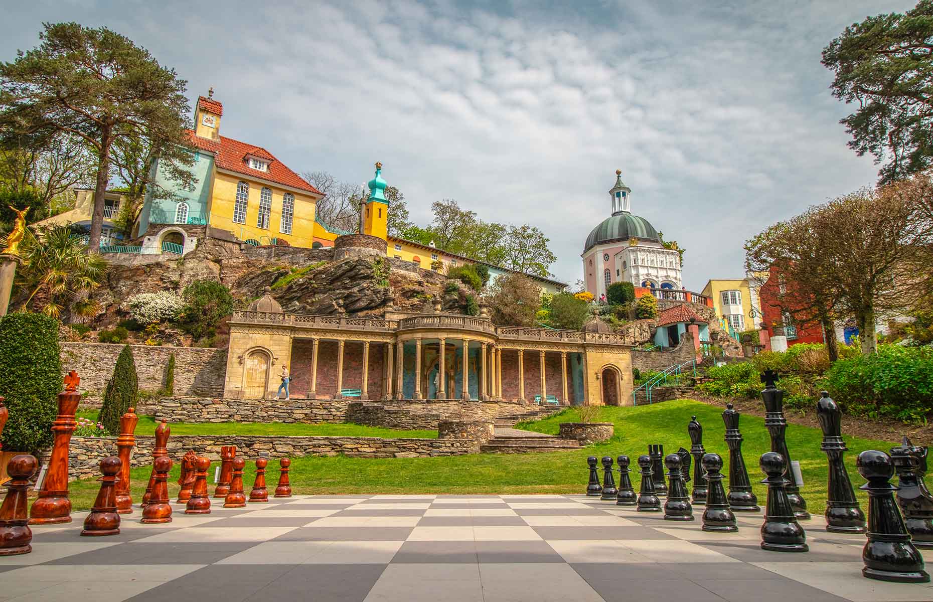 Chess set in Portmeirion (Image: malgosia janicka/Shutterstock)