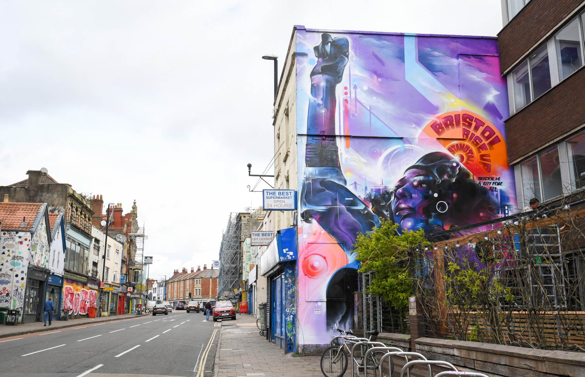 Black Lives Matter mural in Stokes Croft [Image: Finnbarr Webster/Getty Images]