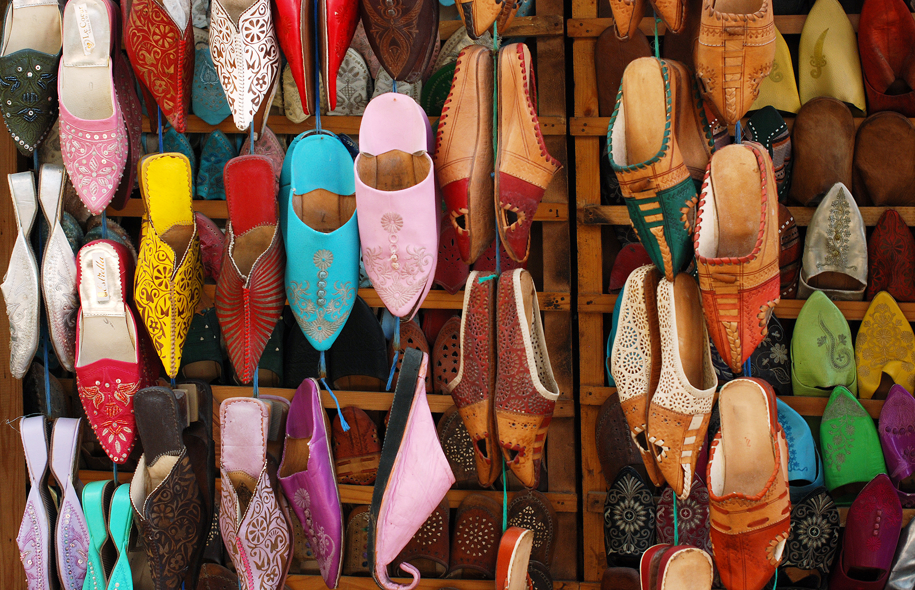 Babouches in an Essaouira souk, Morocco (Image: Argentus/Shutterstock)