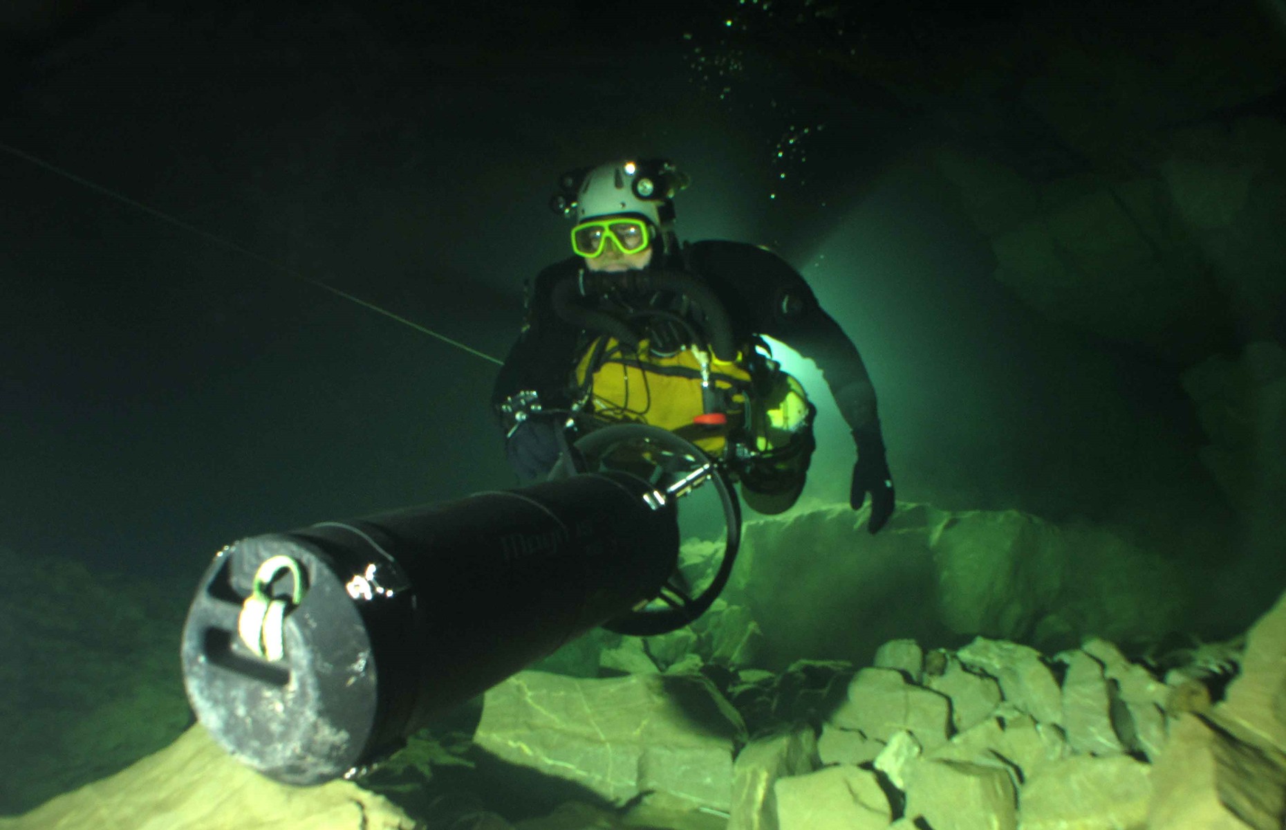 John on a previous cave diving expedition (Image: John Volanthen)