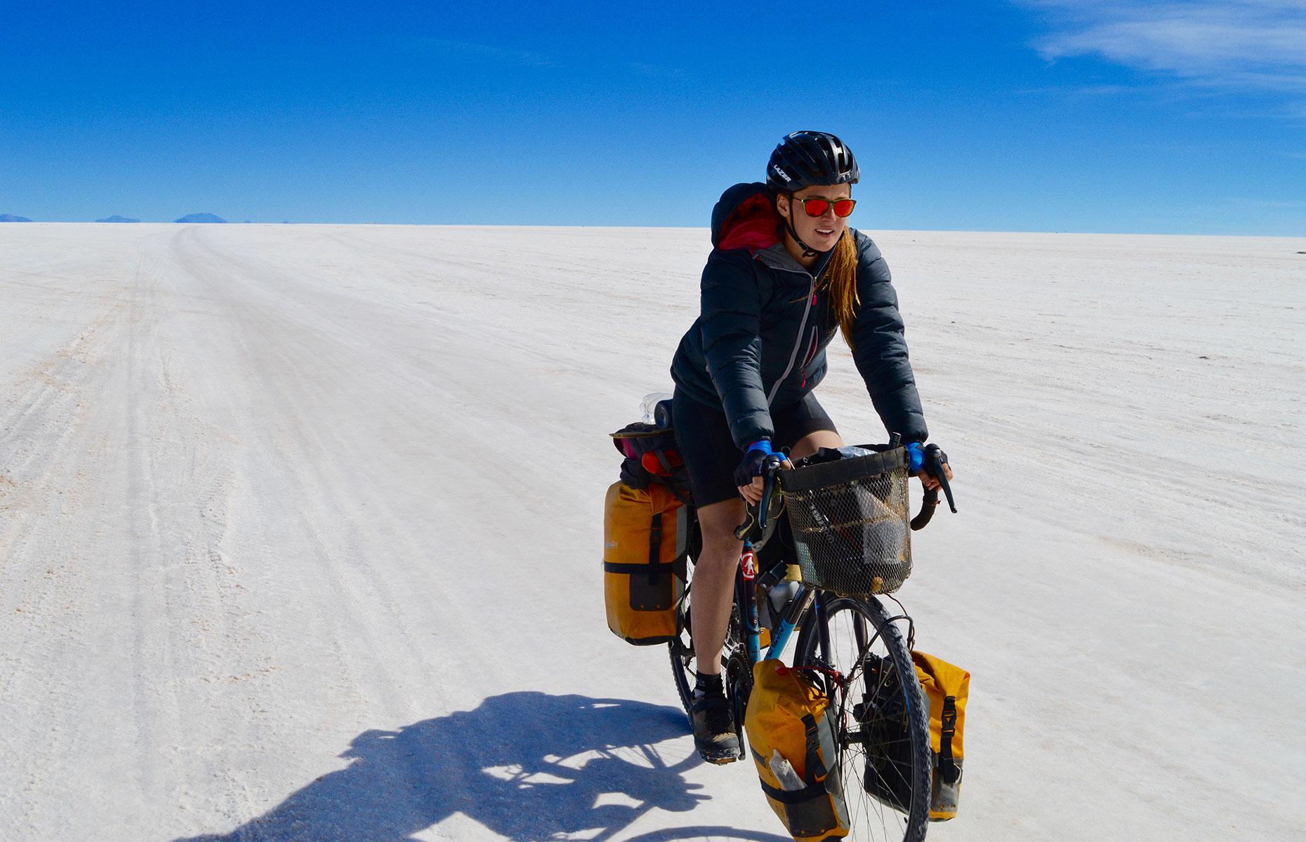 Laura Bingham cycling through South America (Image: Copyright Laura Bingham)