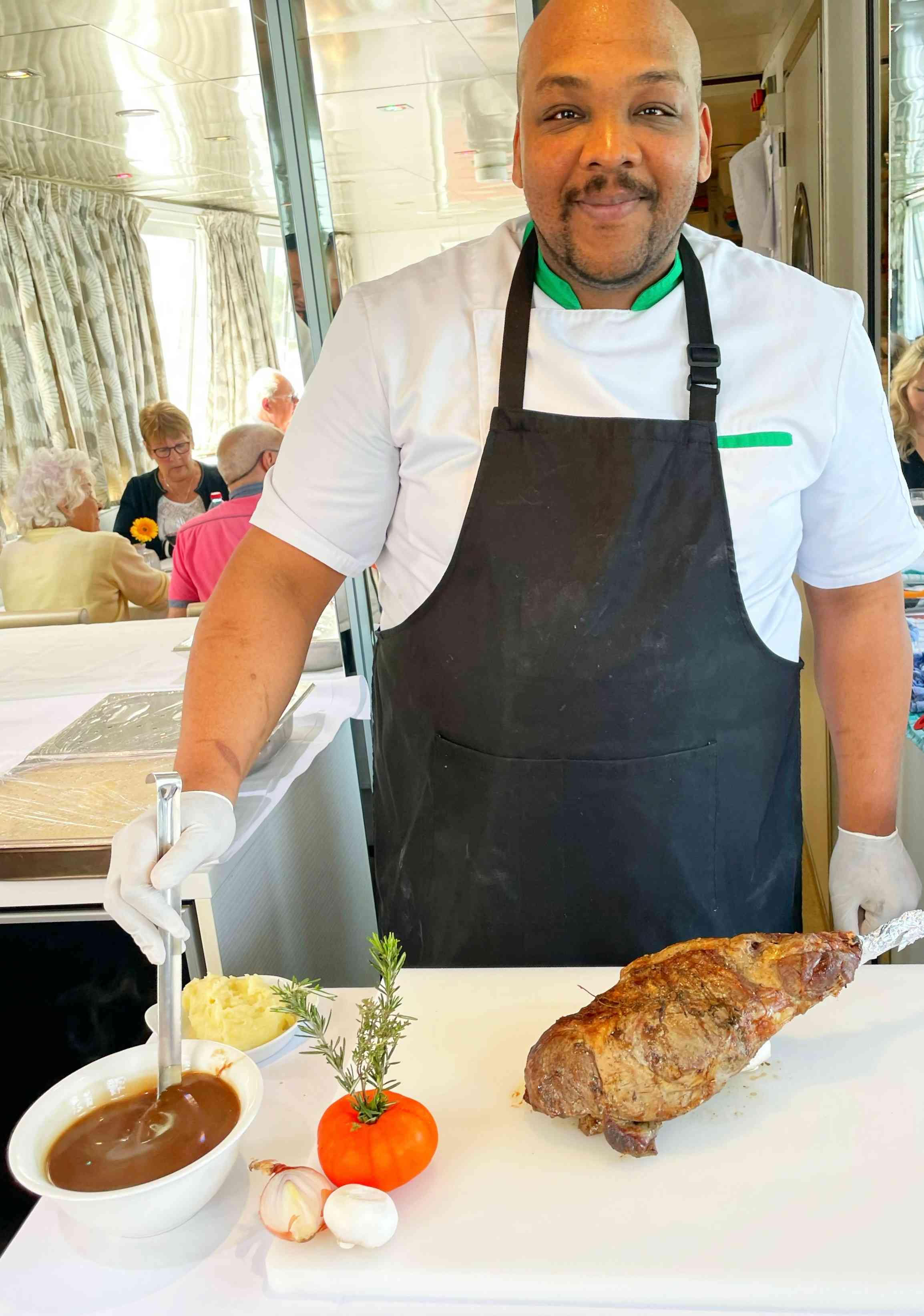 Photo of Jonathan Nicoise the chef on CroisiEurope barge (Image: Courtesy of CroisiEurope)