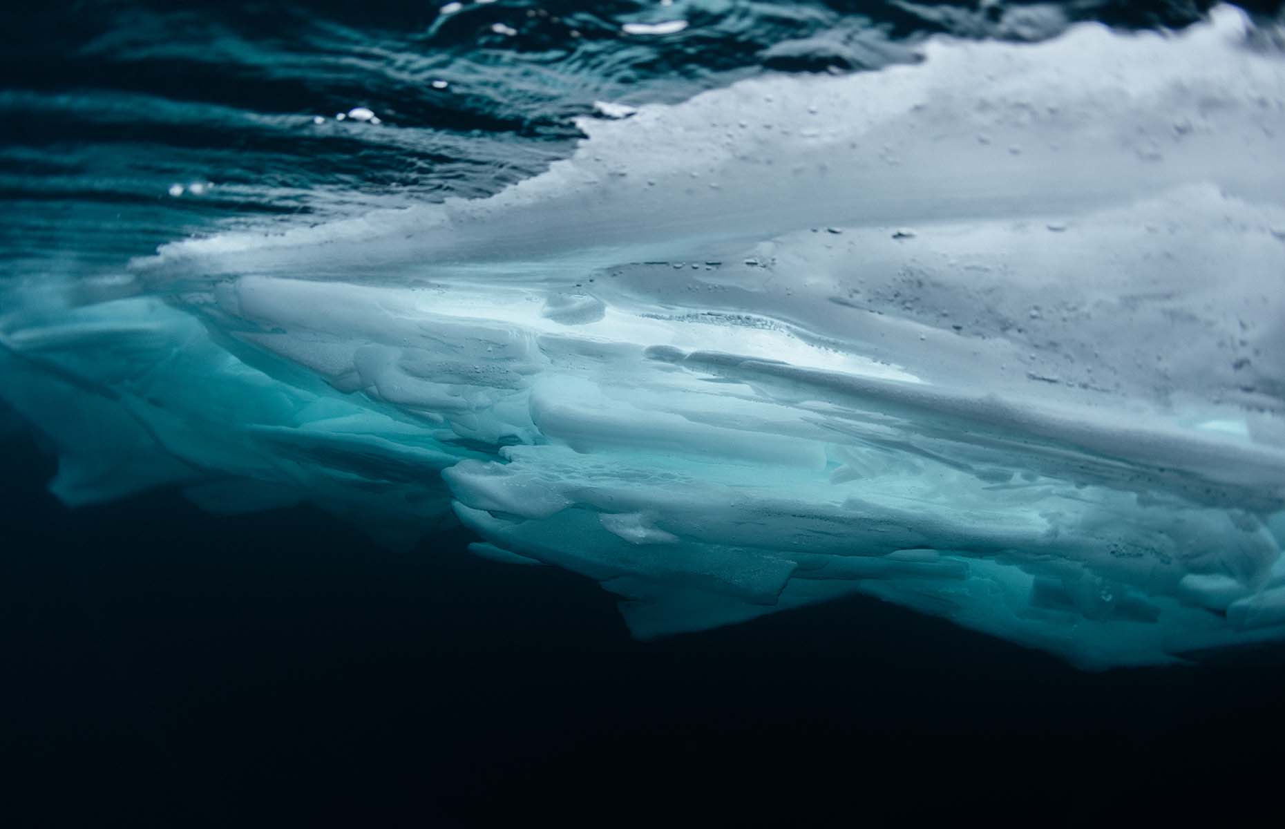 Ice in Lake Huron (Image: © Geoff Coombs. Originally published alongside Change in a Single Breath by Lilly Ryzebol with Andrew Ryzebol in Sidetracked magazine.)