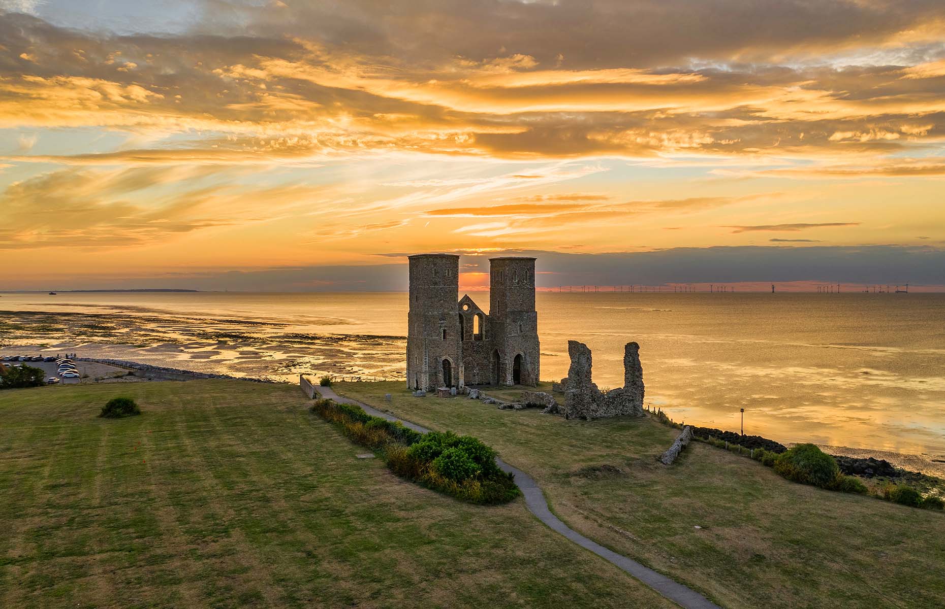 Reculver Towers in Kent (Image: Oszibusz/Shutterstock)