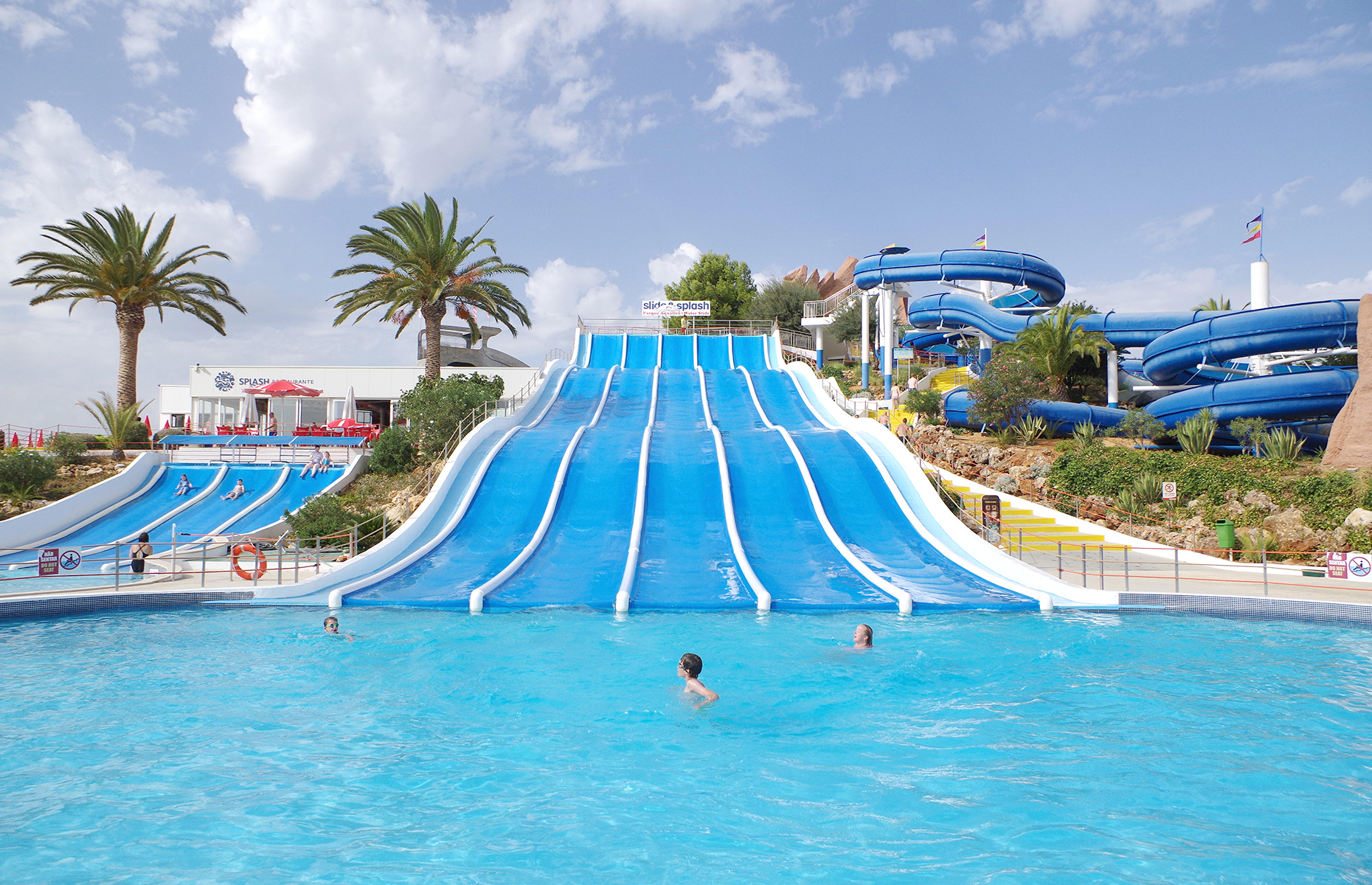 Slide and Splash waterpark, The Algarve, Portugal. (Image: Angelo DeVal/Alamy Stock Photo)