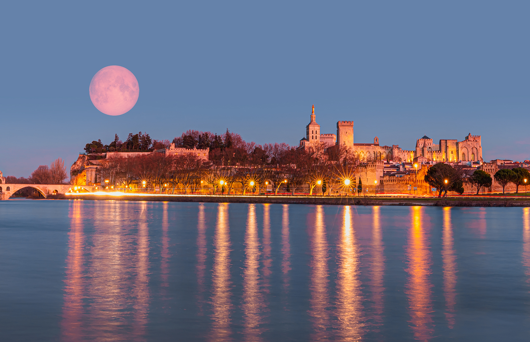 Avignon by night. (Image: muratart/Shutterstock)