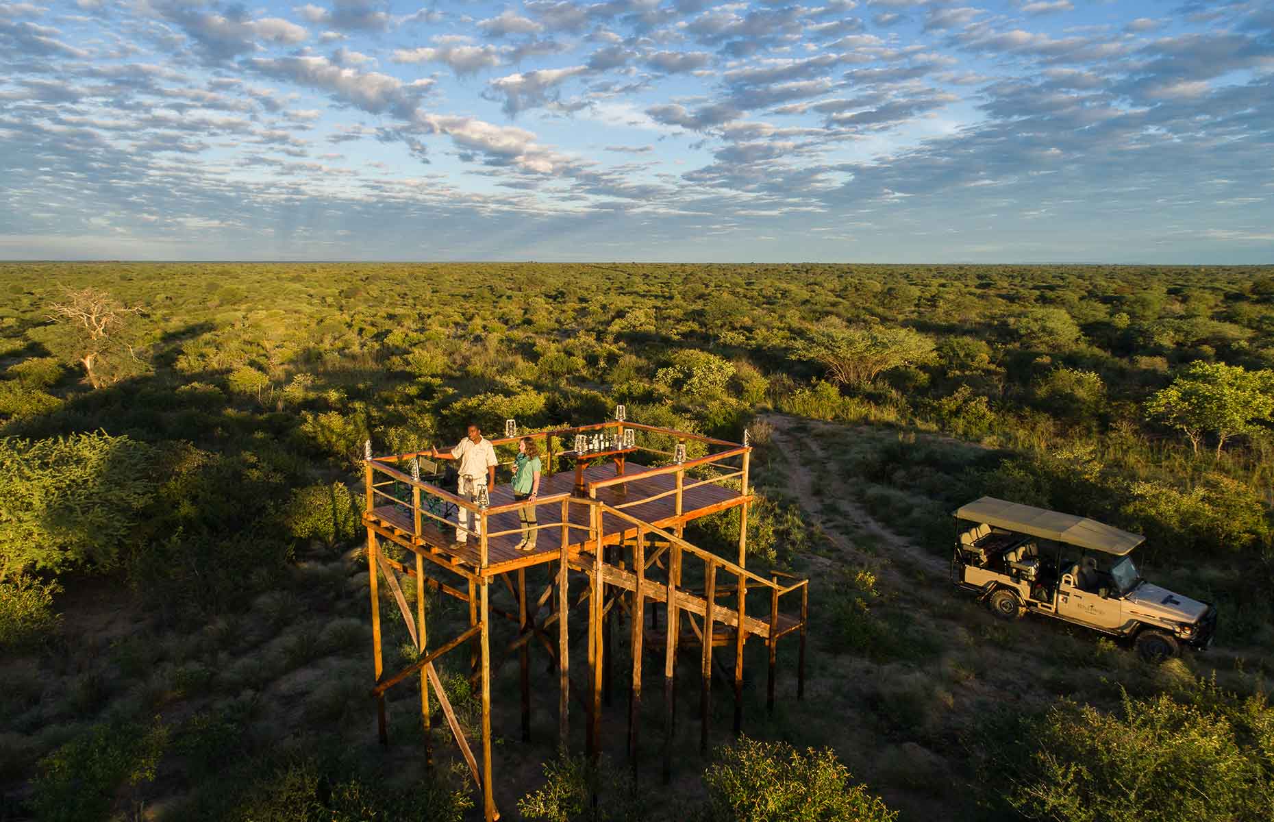 Dinaka Lodge lookout, Botswana (Image: Ker & Downey Botswana)