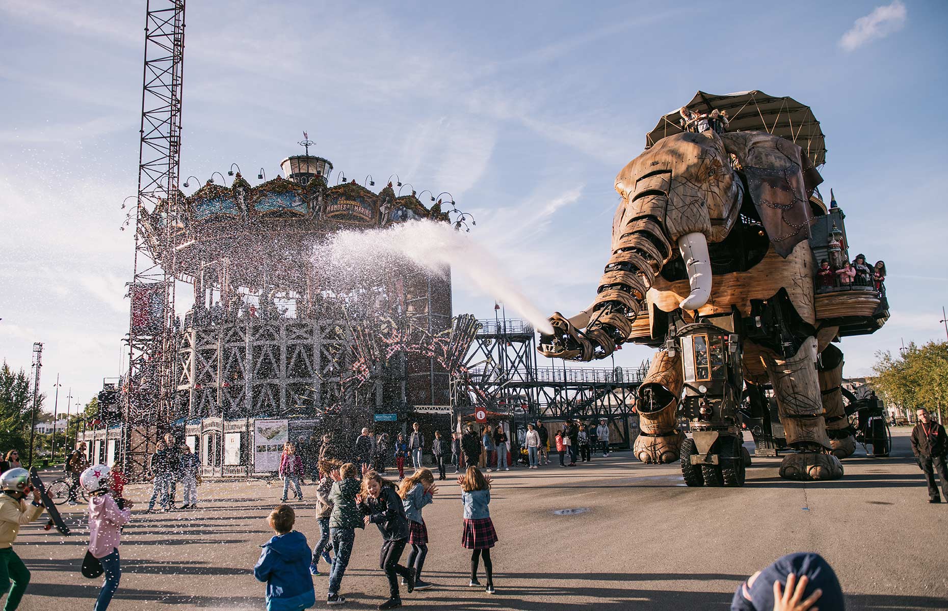 Machines de l'ile Grand Elephant et carrousel