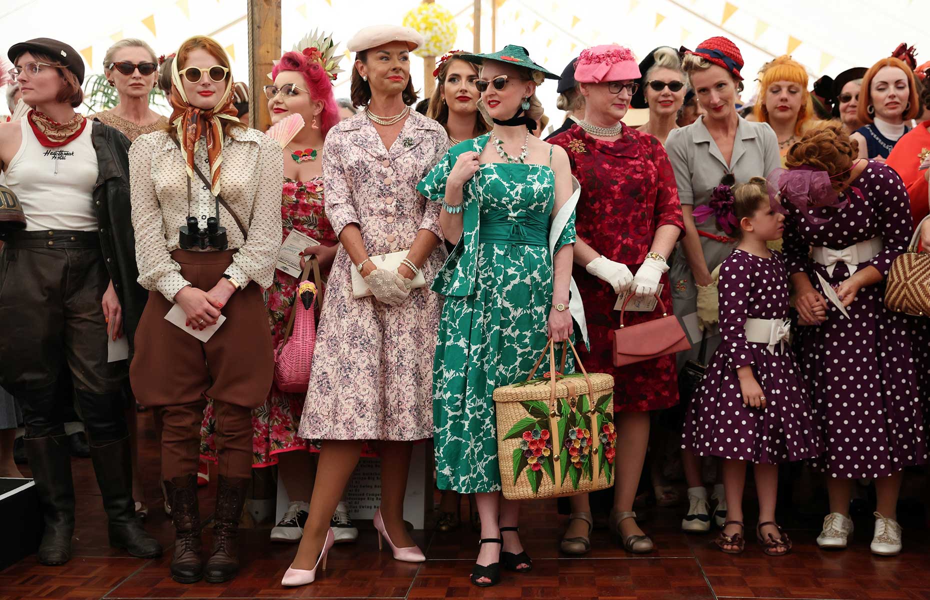 Retro outfits at Goodwood Revival