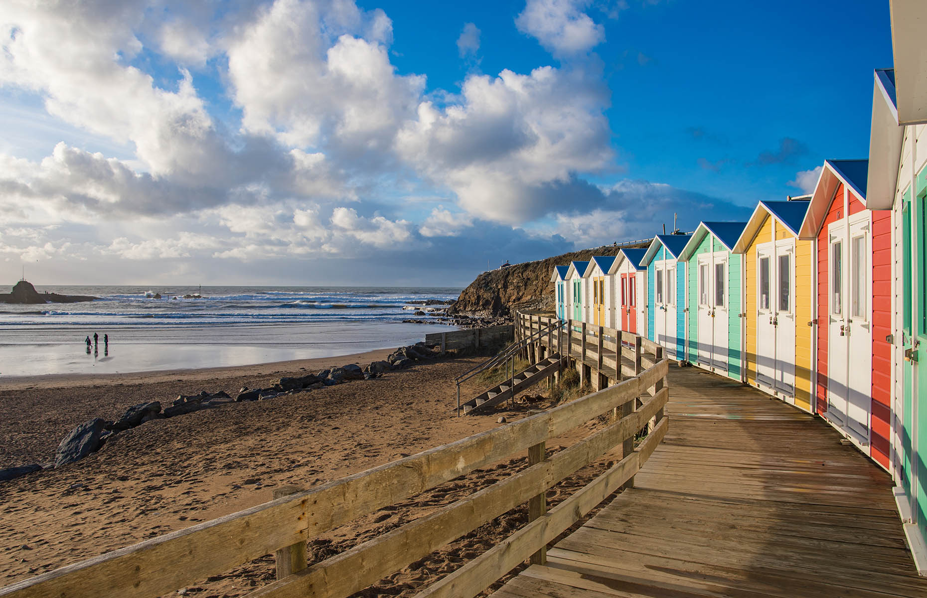Beach huts (Whalesborough Holiday Cottages & Spa)