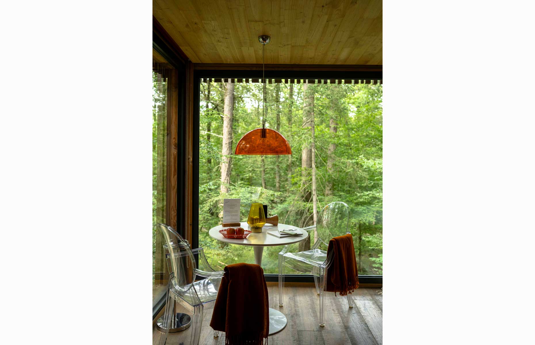 Forest views from Sixties lodge at Loire Valley Lodges: Image (Geraldine Martens)
