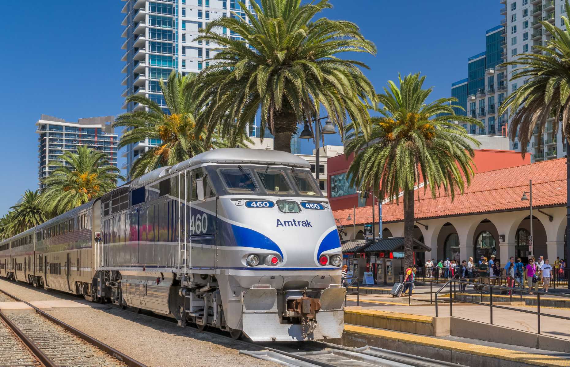 Amtrak in San Diego, California (Image: Ken Wolter/Shutterstock)