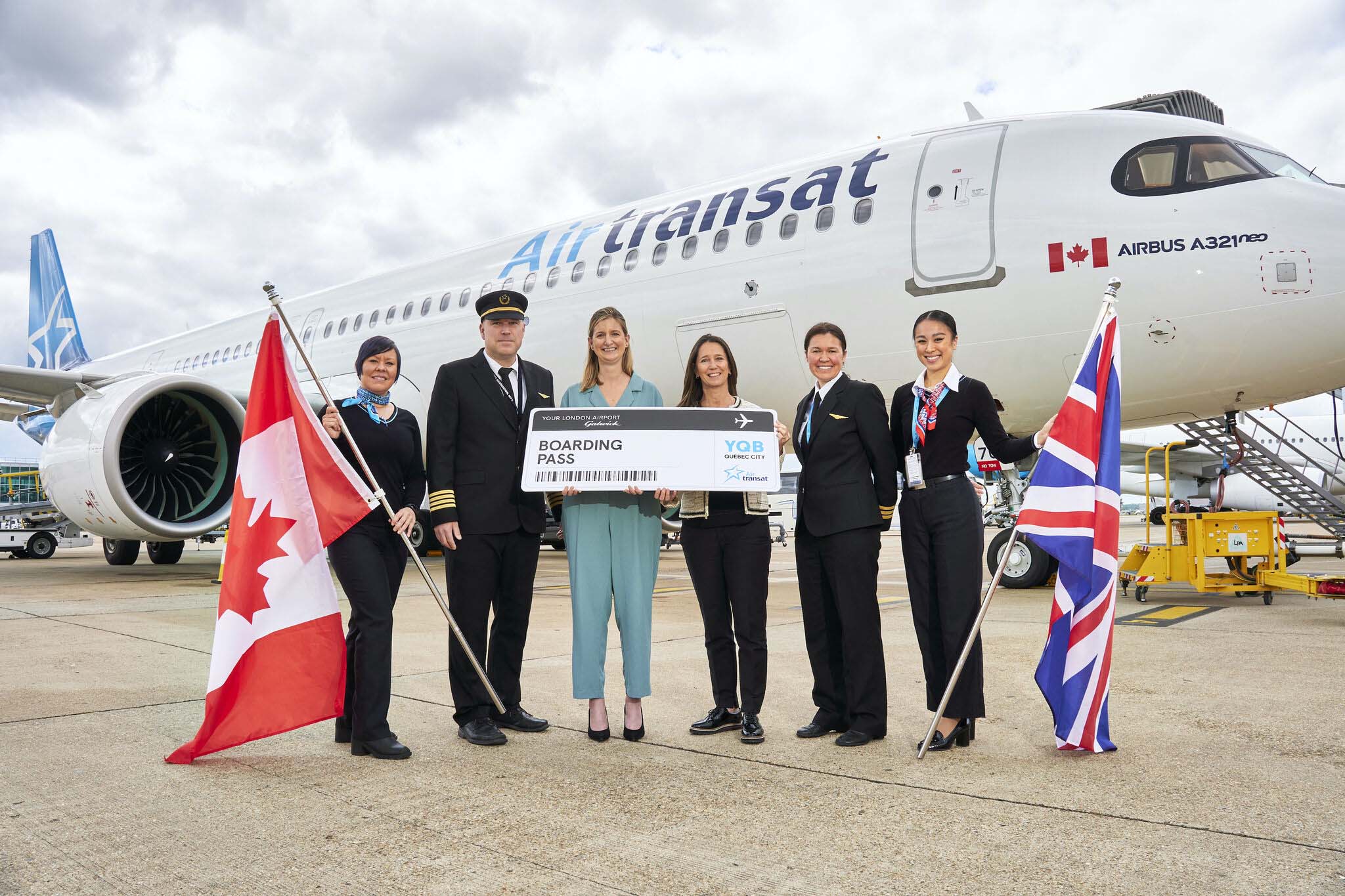 Air Transat UK to Quebec City flight launch May 2022