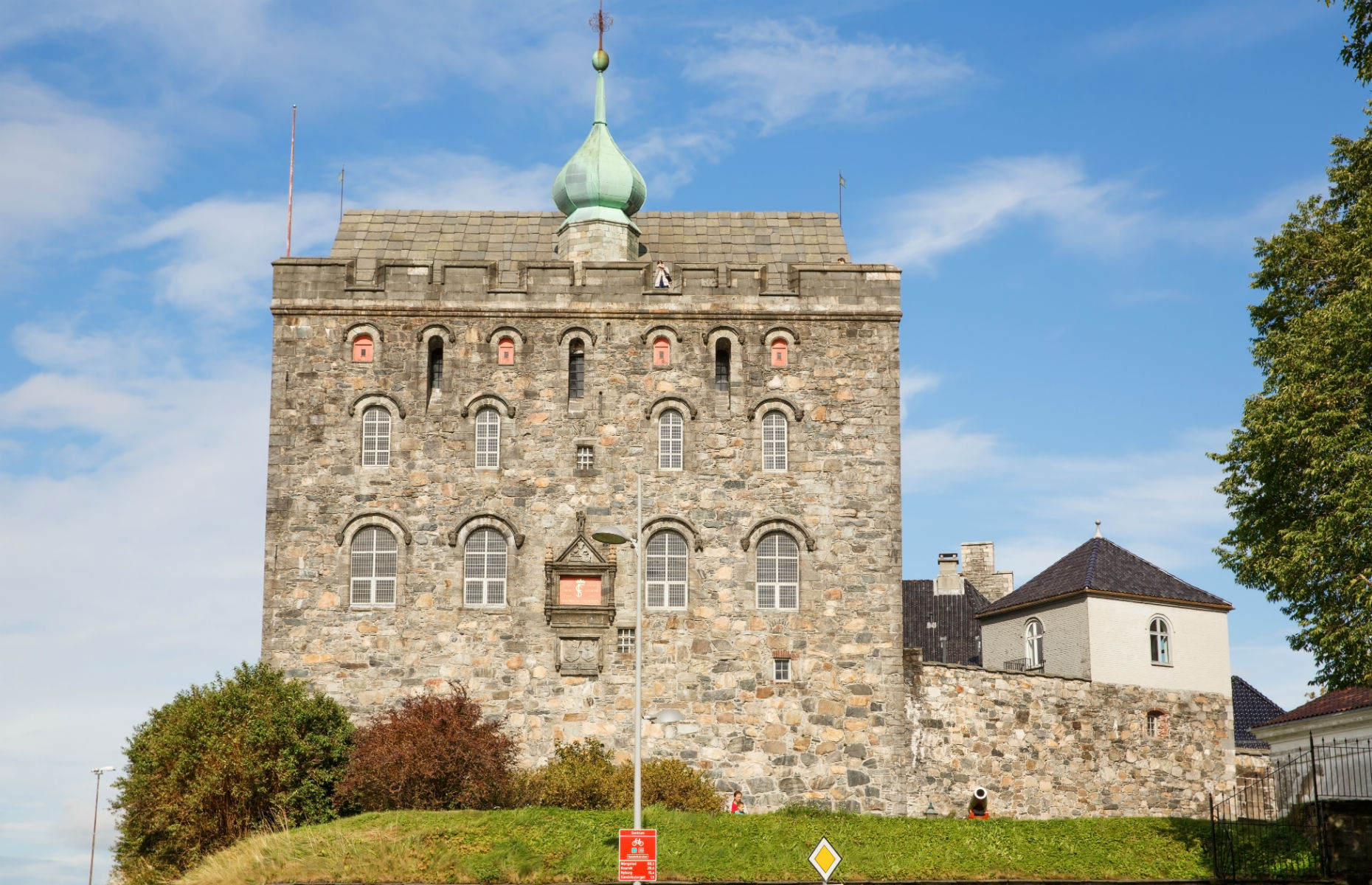 An outside view of Bergenhus Festning fortress (Image: ruzanna/Shutterstock)