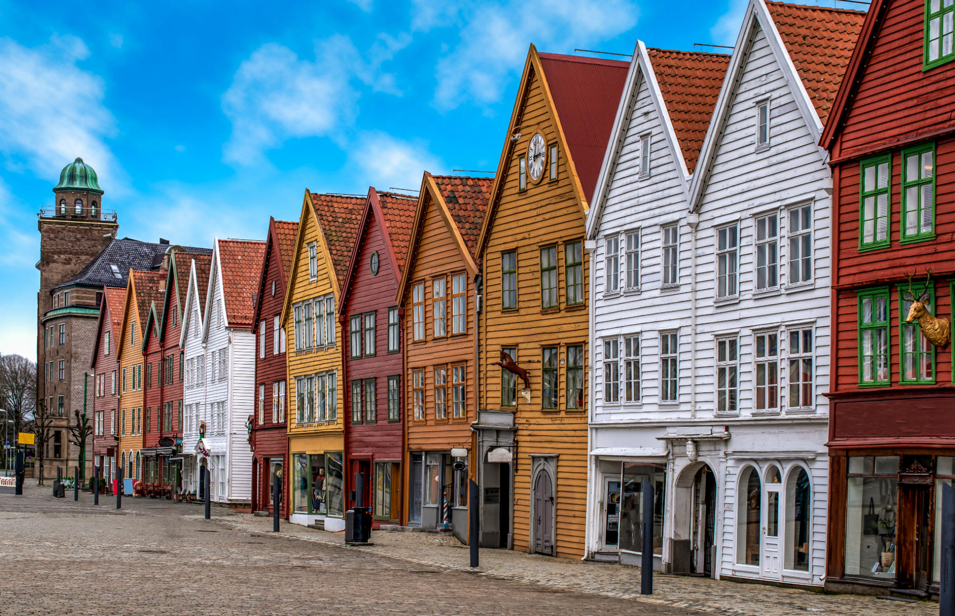 Colourful timbered houses in the Bryggen harbour district (Image: NAPA/Shutterstock) 