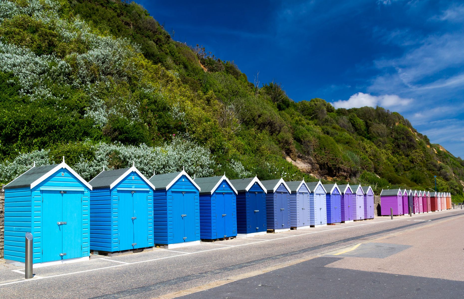 Beach huts in Bournemouth, England (Image: ian woolcock/Shutterstock)