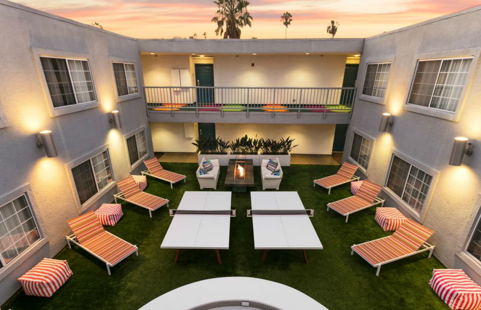 The Kinney courtyard