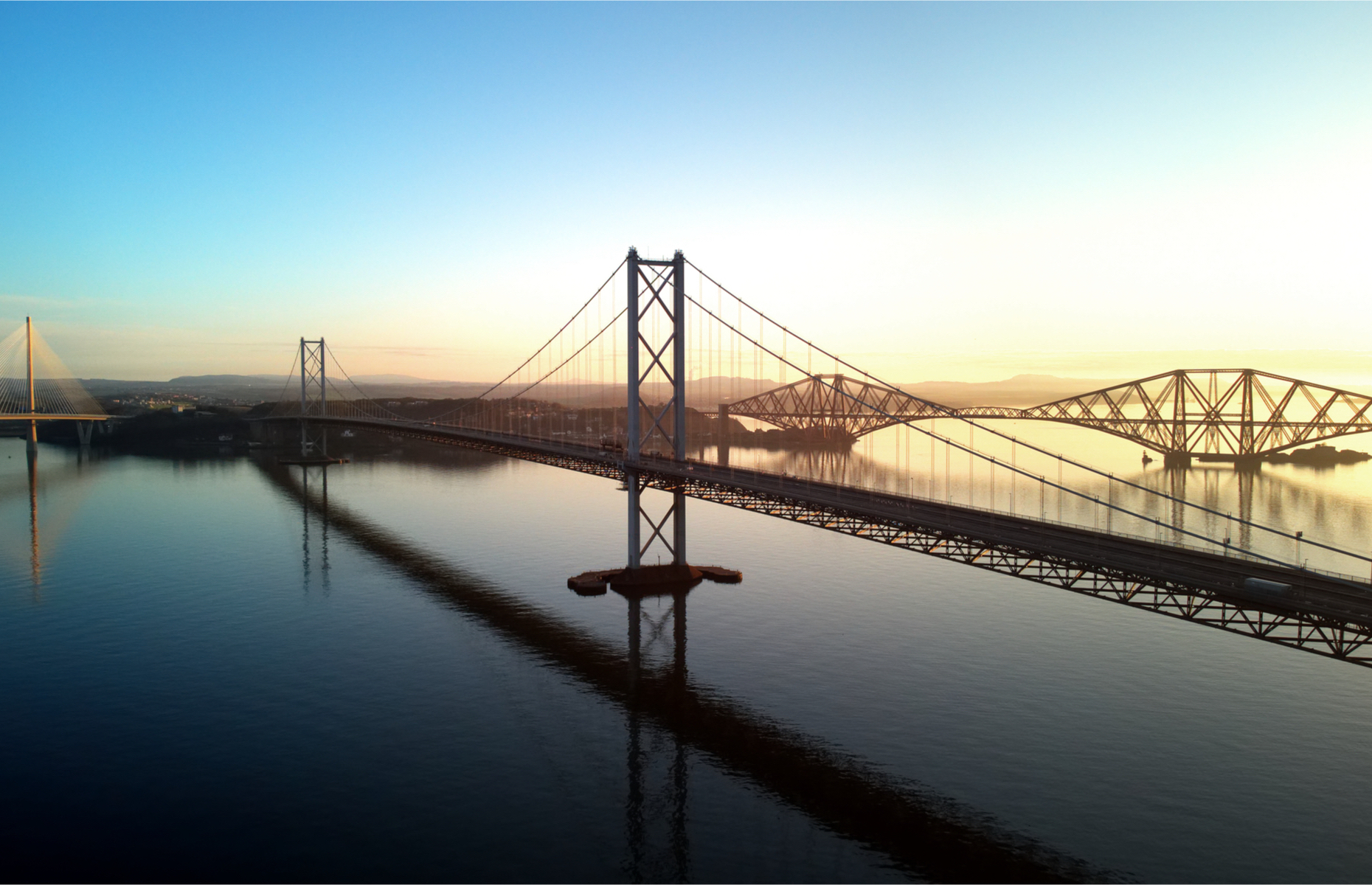 The three Forth Bridges Scotland (Image: Tana888/Shutterstock)
