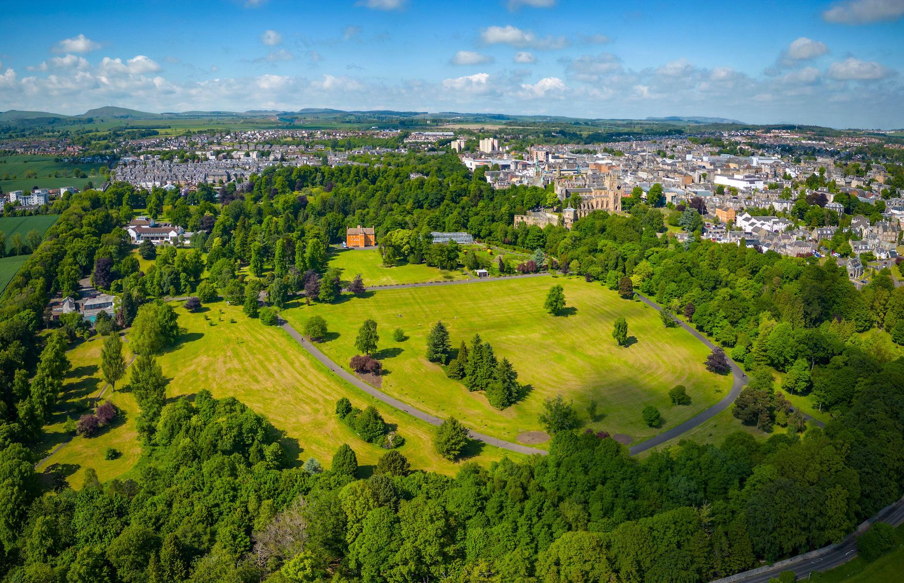Pittencrieff Park aerial image (Image: Iain Masterton/Alamy Stock Photo)