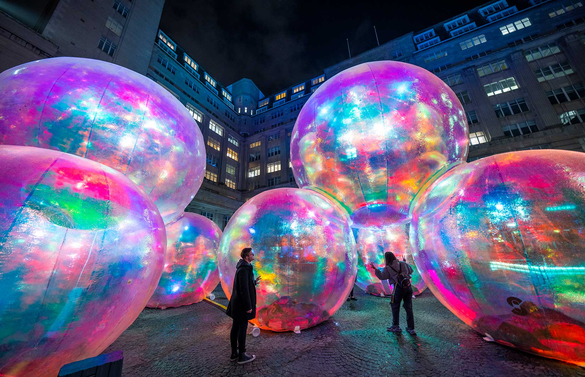 River of Light trail, Liverpool, England (Image credit: Photo by Christopher Furlong/Getty Images]