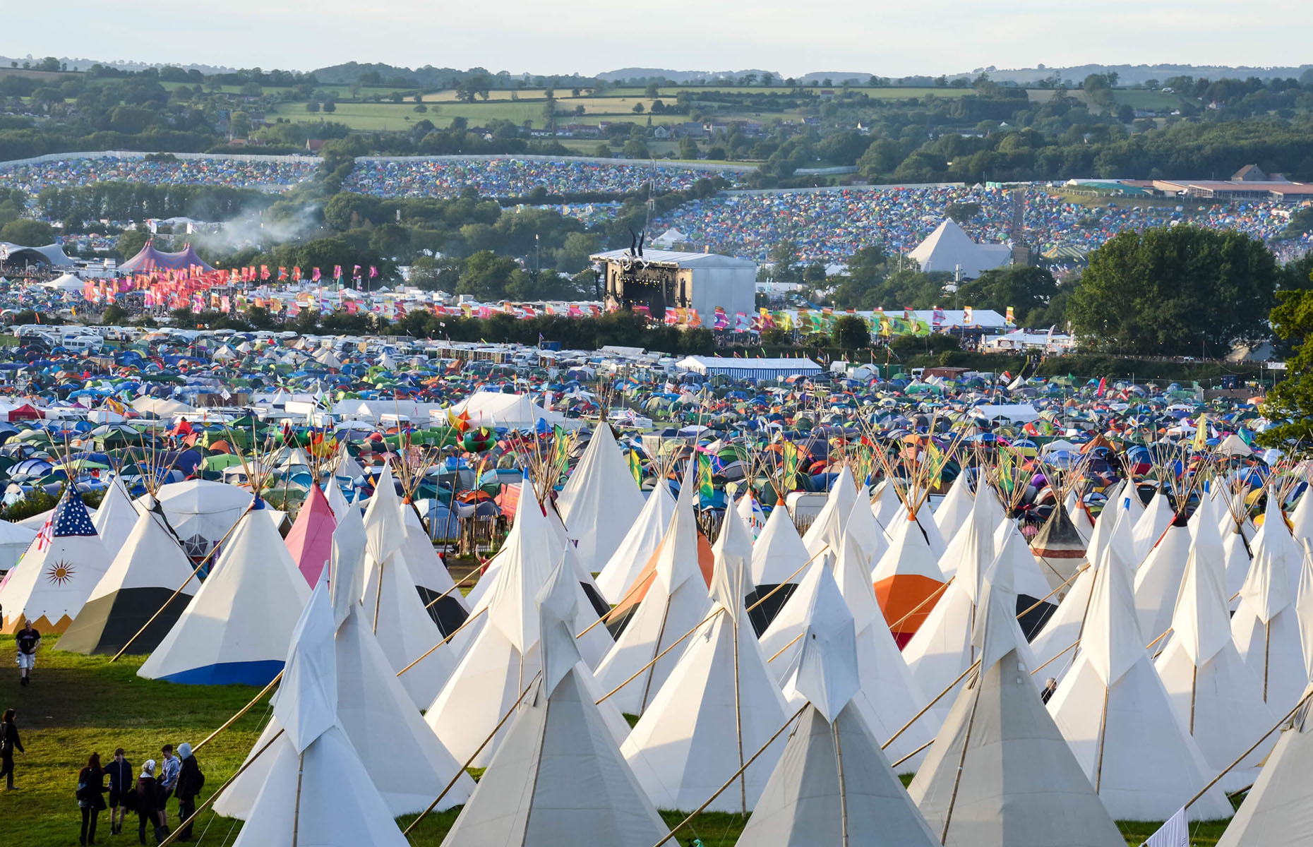 Tents at Glastonbury