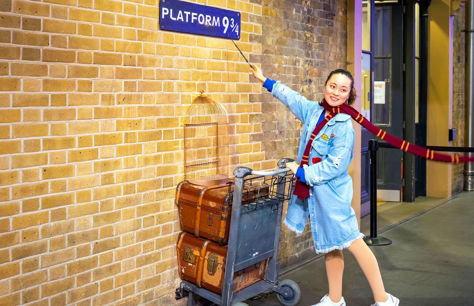 Platform 9 and 3 quarters at King's Cross station (Image: cowardlion/Shutterstock)