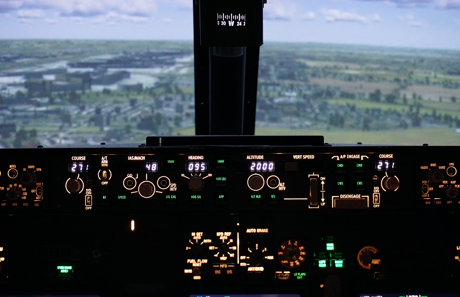 Flight simulator over London