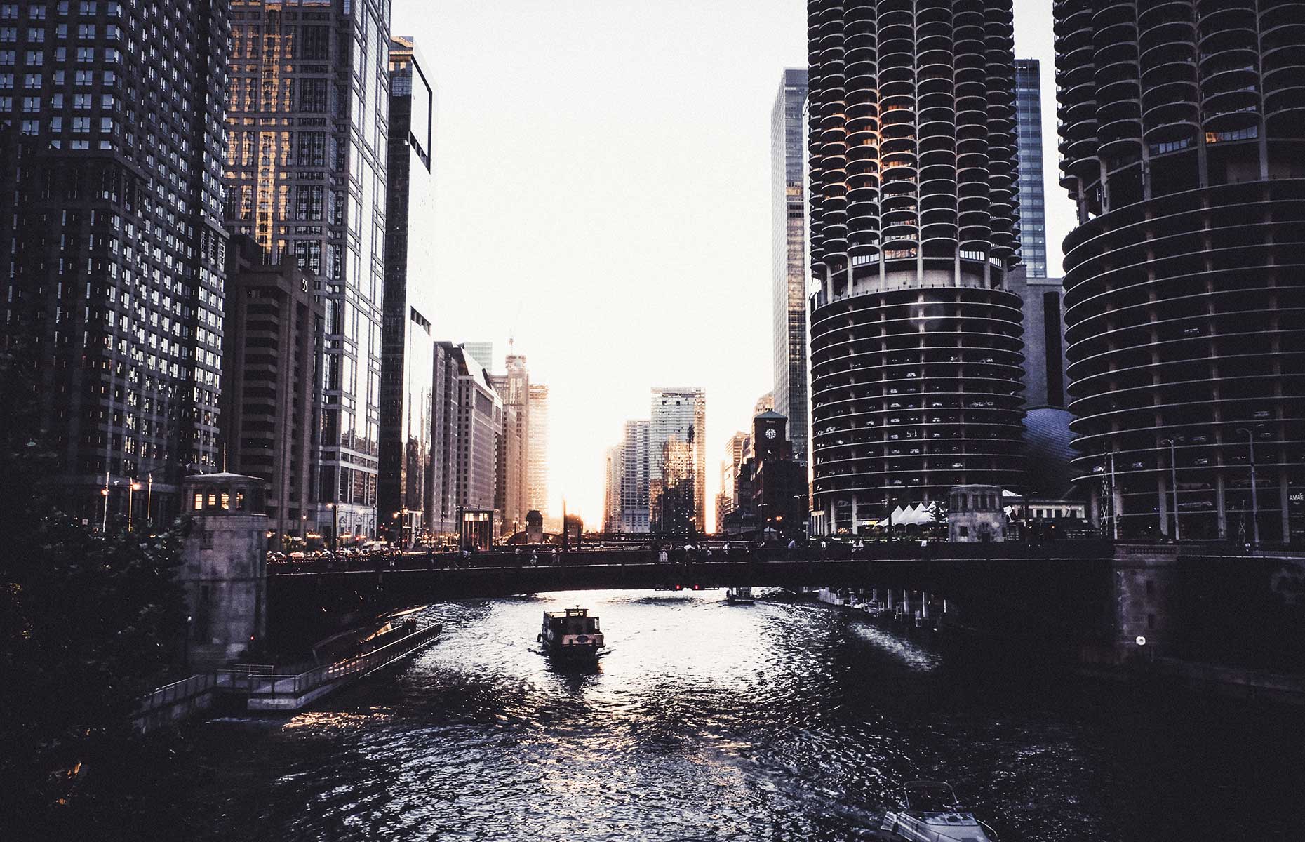 Touring Chicago by boat is a great way to see the city's skyscrapers