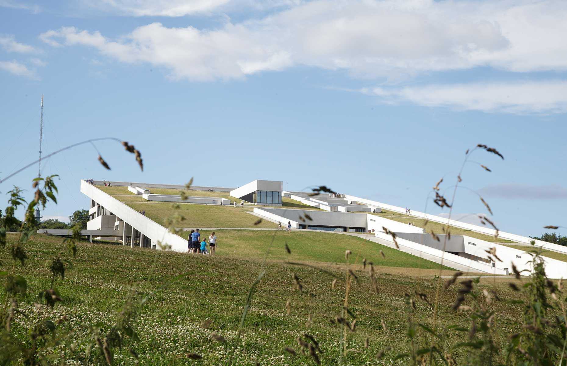 Moesgaard Museum has a grass-covered roof