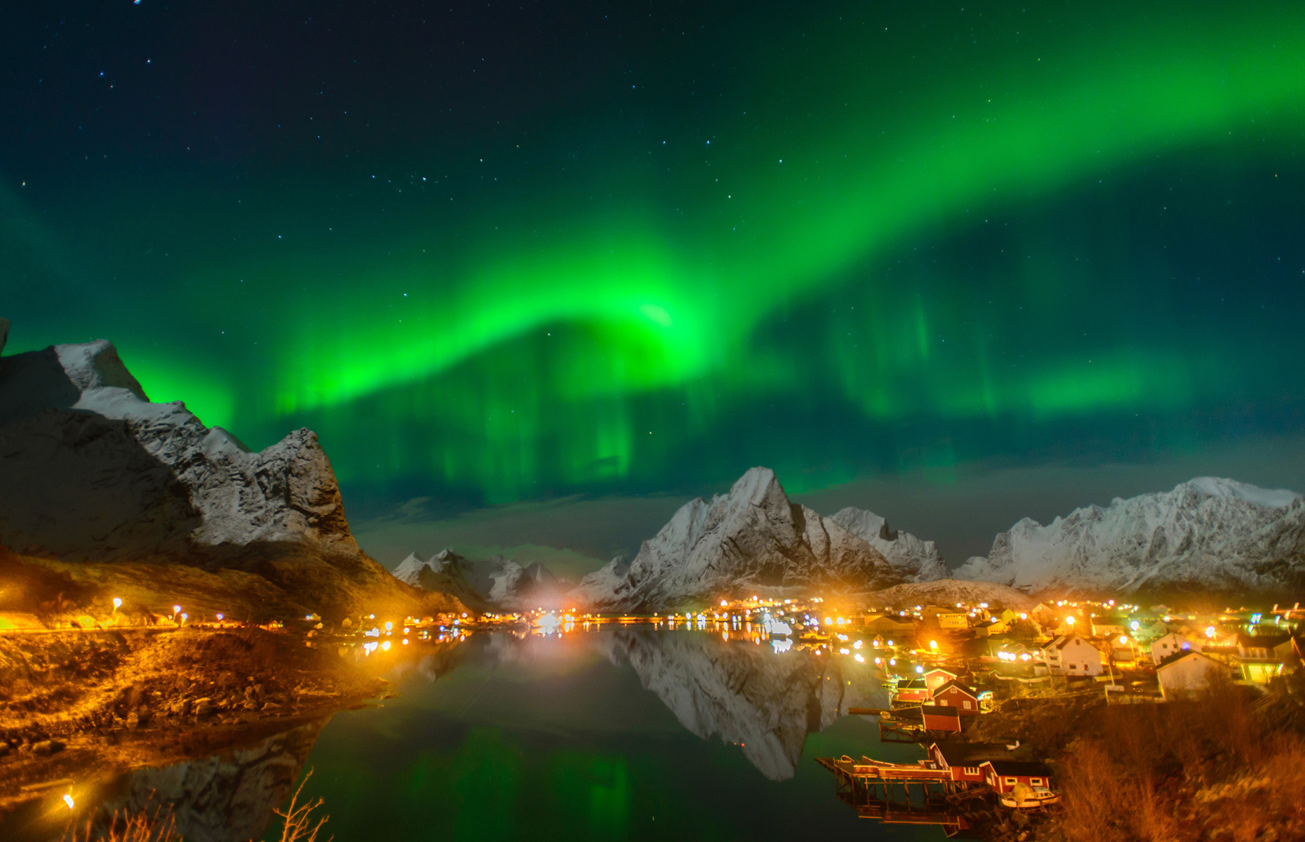 Northern lights, Arctic Circle