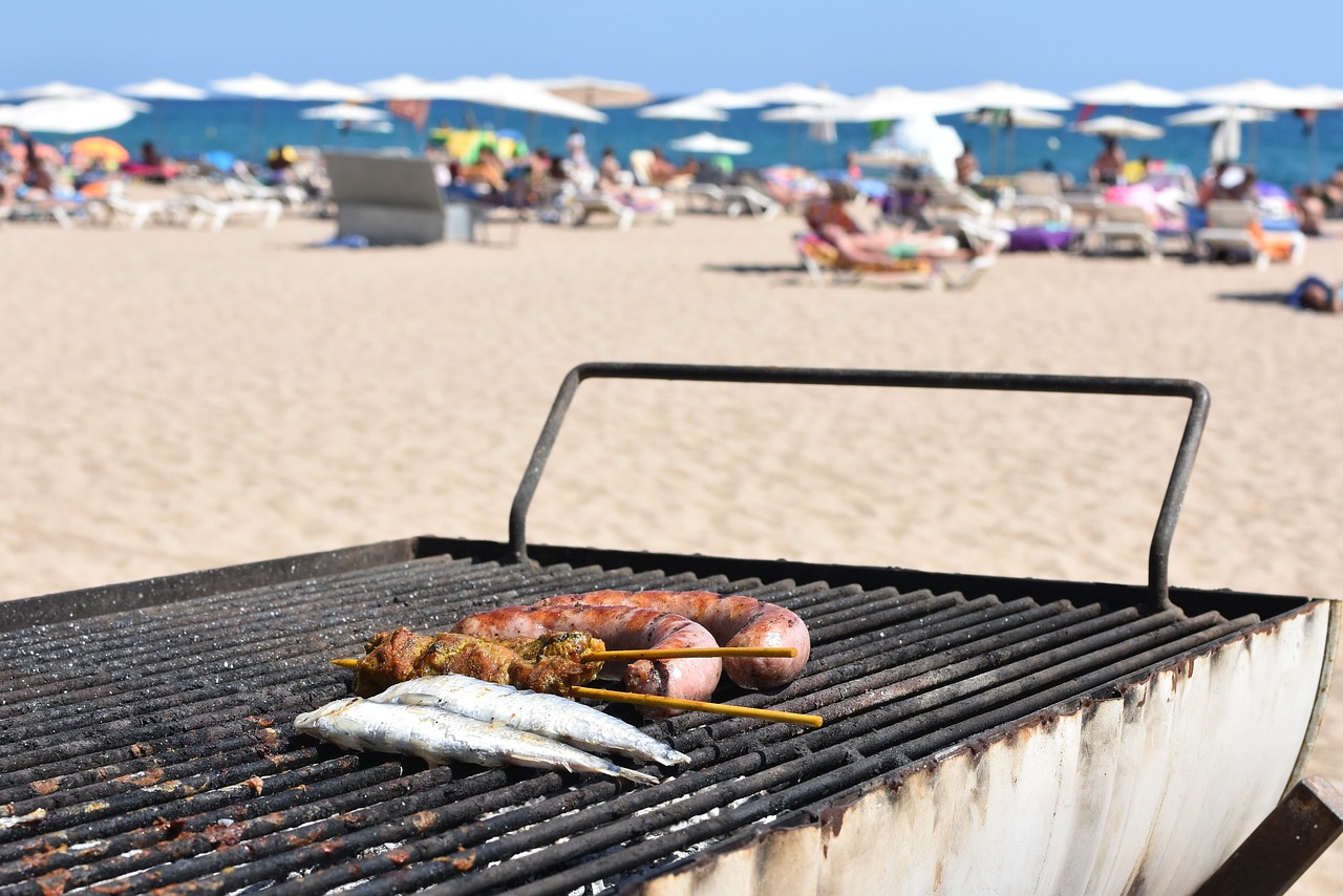 Beach barbecue