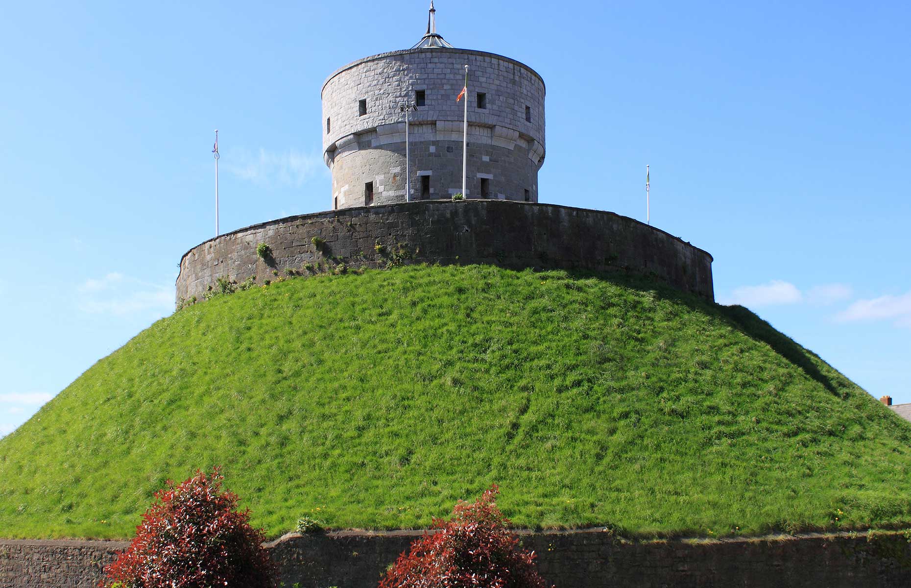 Millmount Fort, Boyne Valley, Ireland offers fantastic views