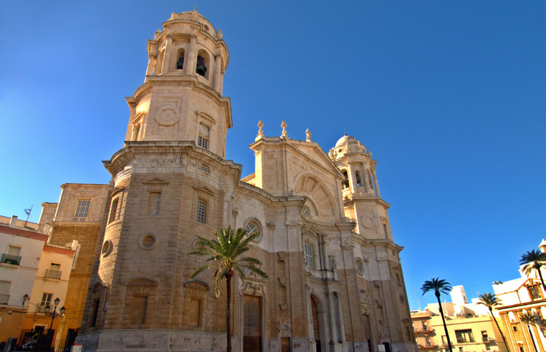 Santa Cruz Christian church cathedral in Cadiz Spain 