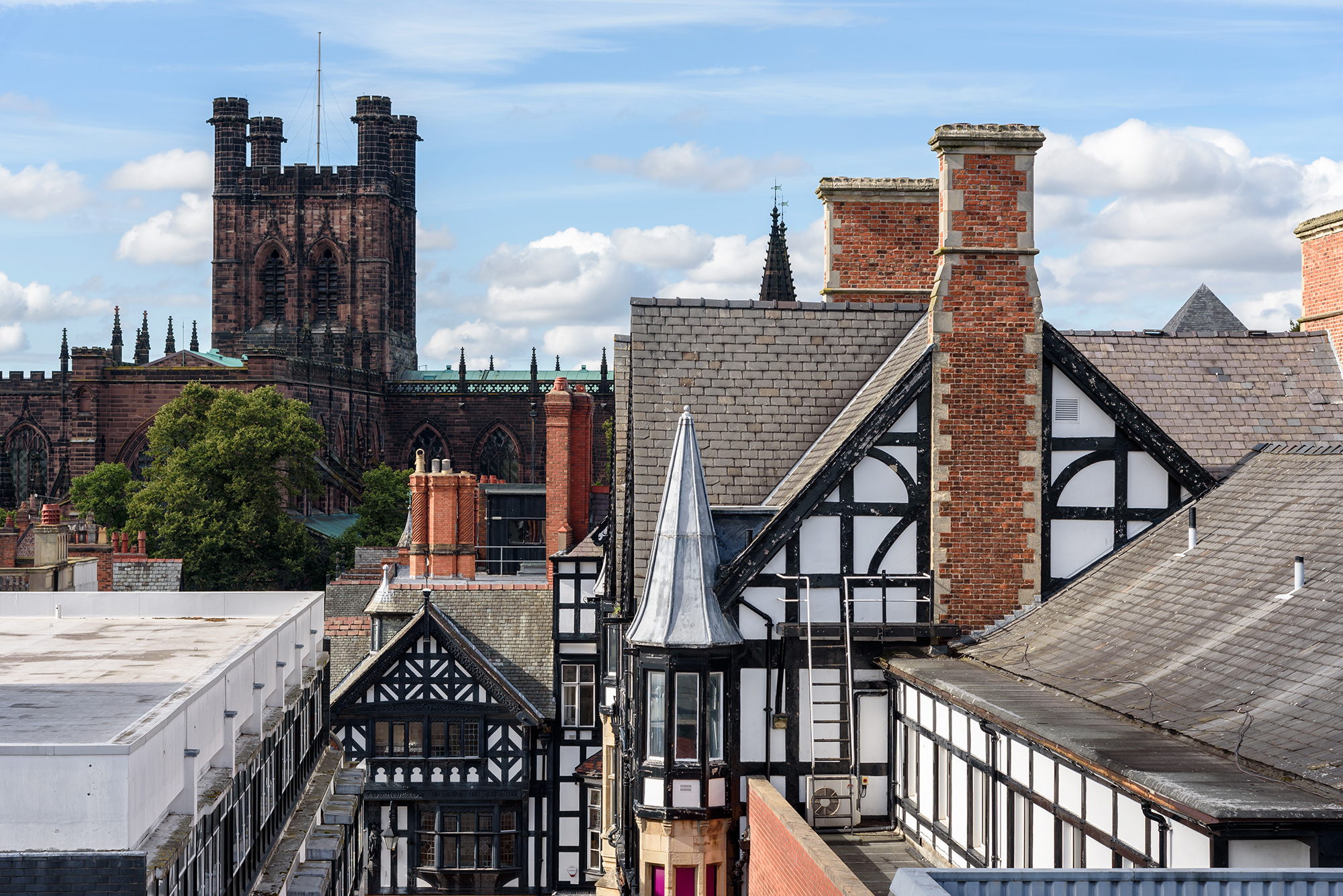 Rooftops in Chester