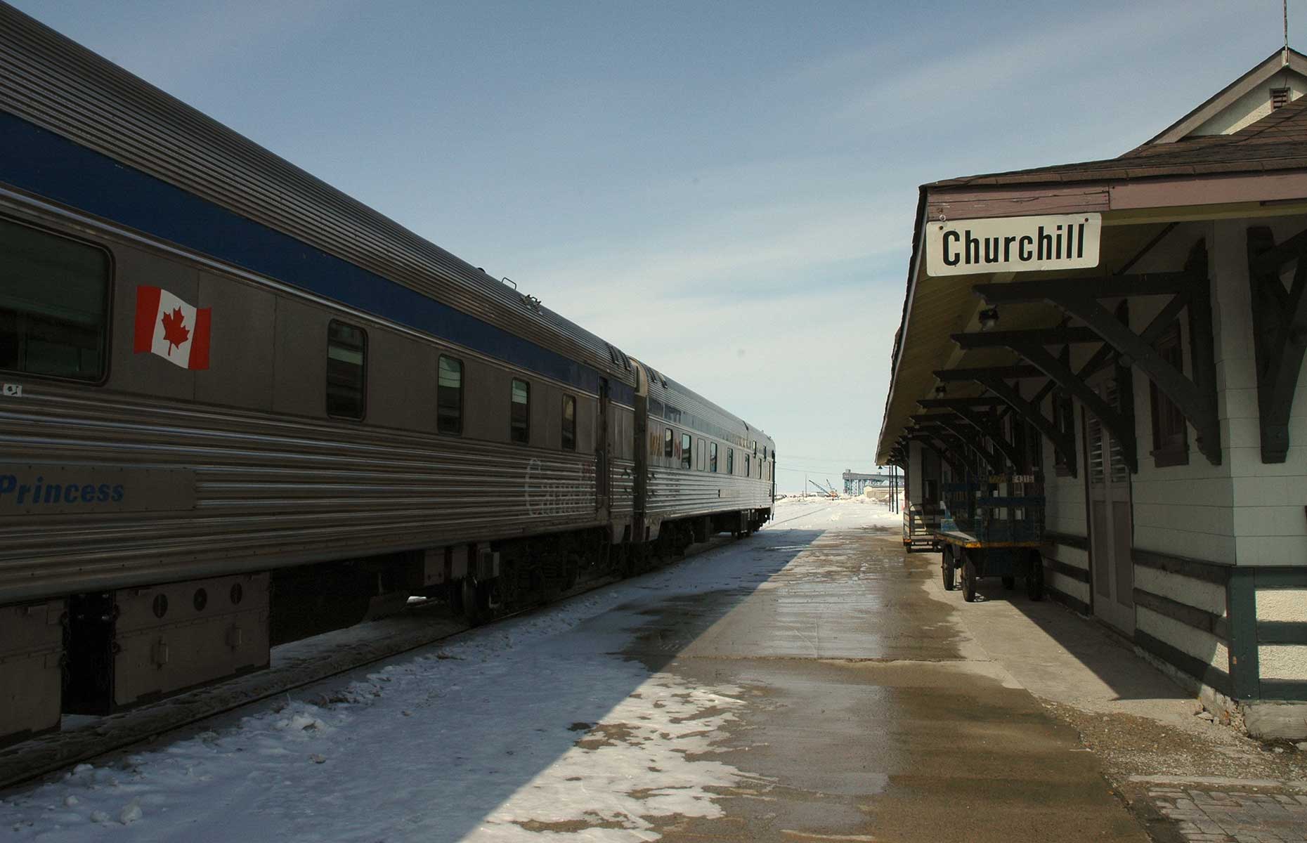 Churchill Station is a lifeline in this remote part of the world