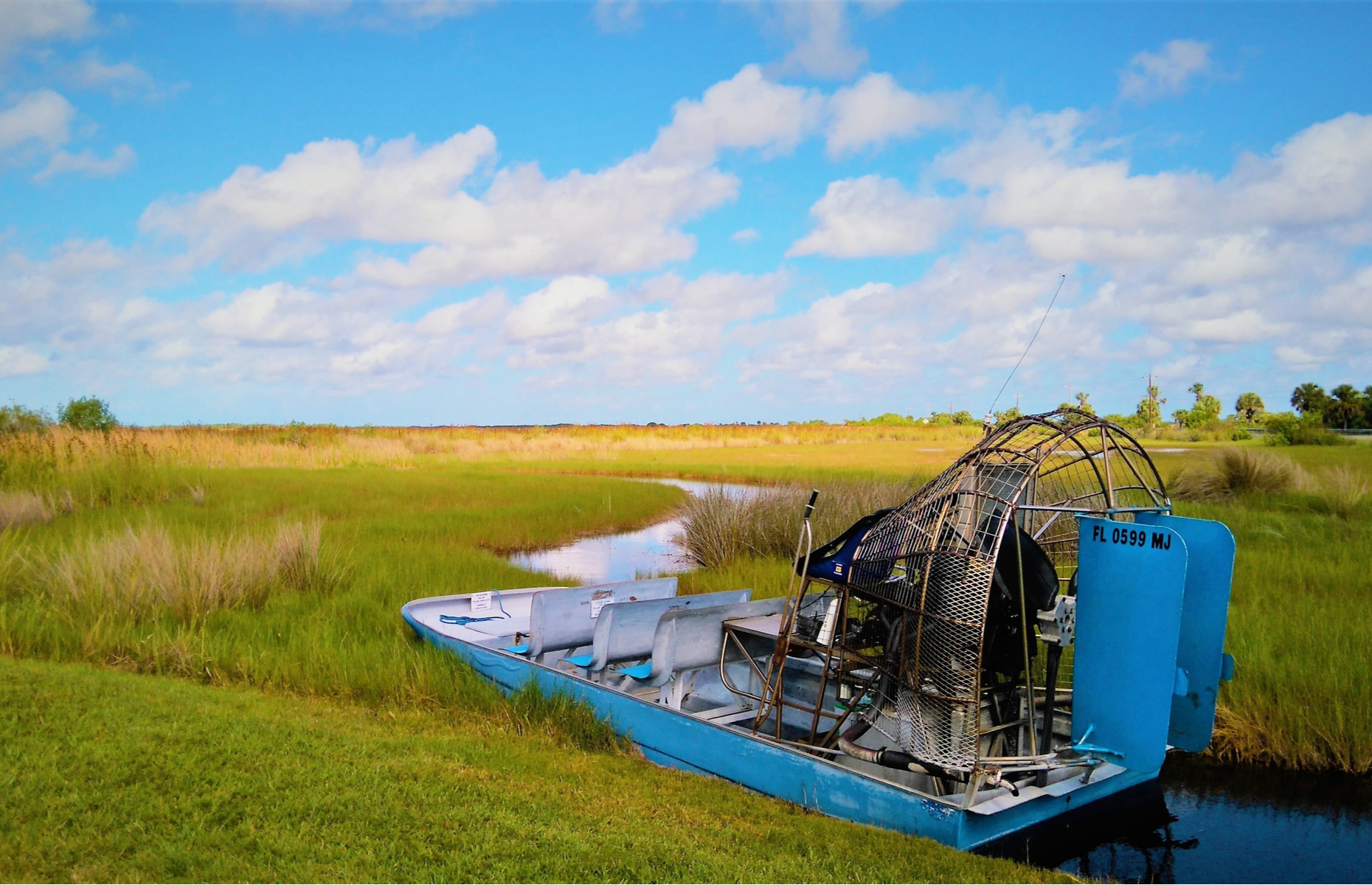 Airboat in the Everglades