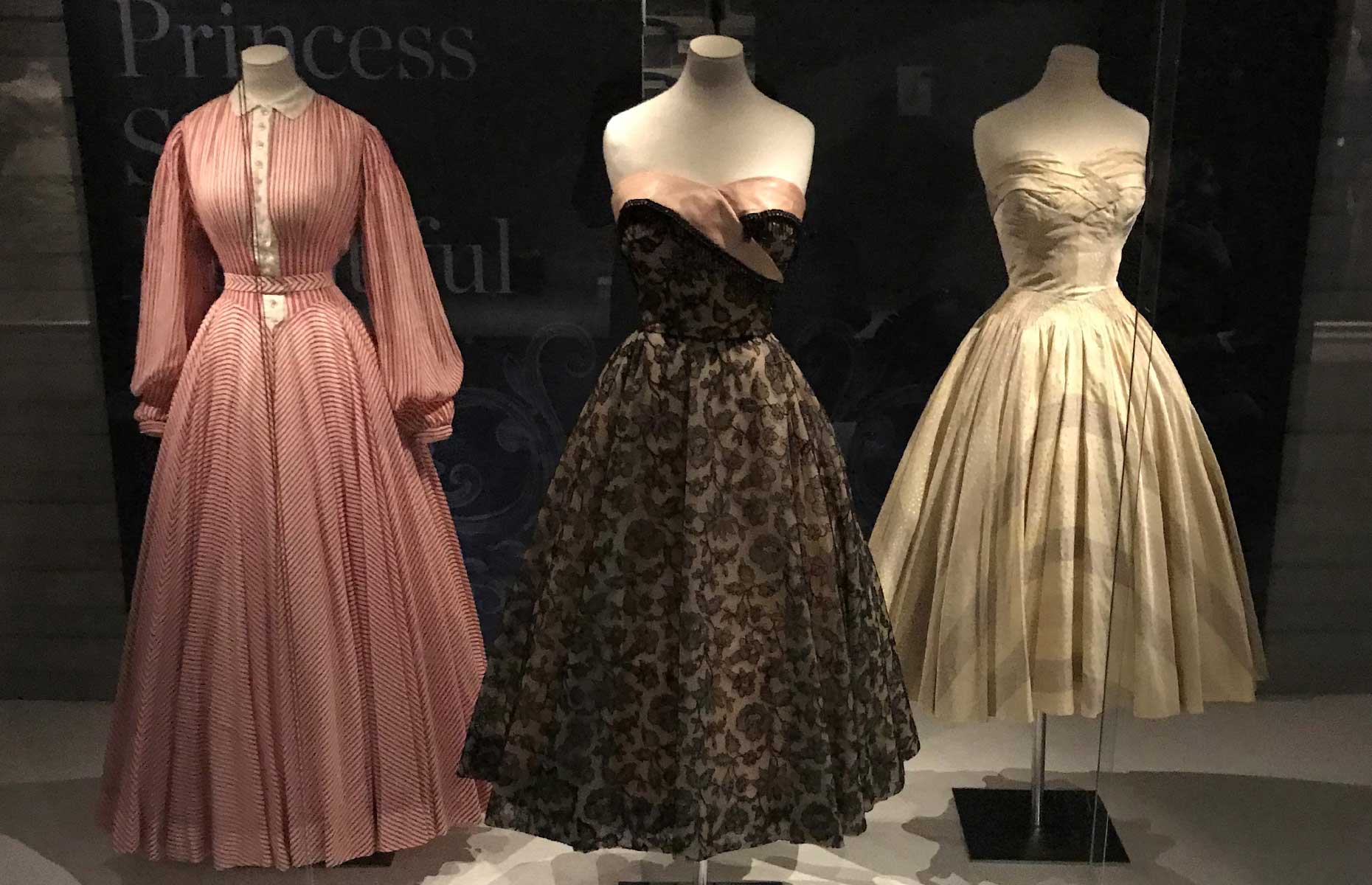 Princess Margaret's dresses at the Fashion Museum, Bath includes many designed by Normal Hartwell