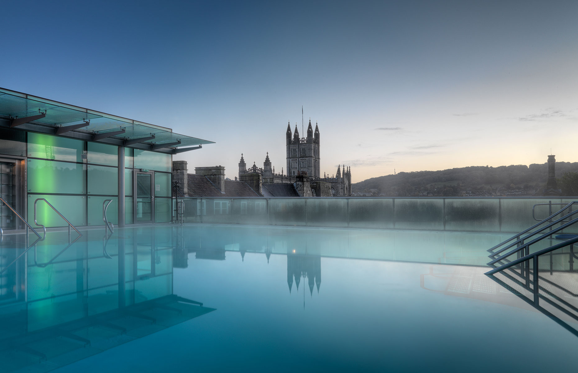 Thermae Bath Spa's rooftop pool, Bath